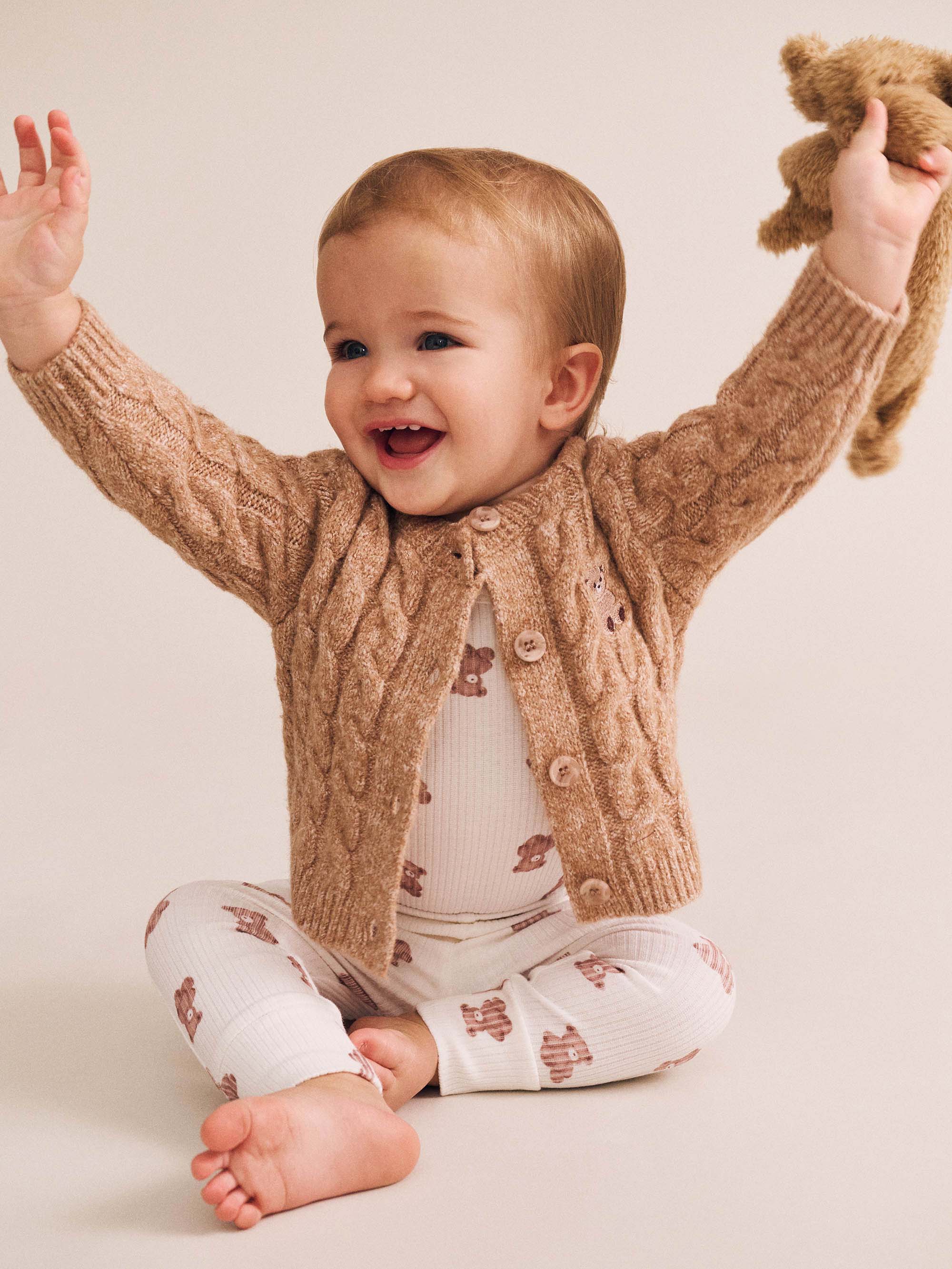 My First Hux Newborn Knit Cardi - Image 2