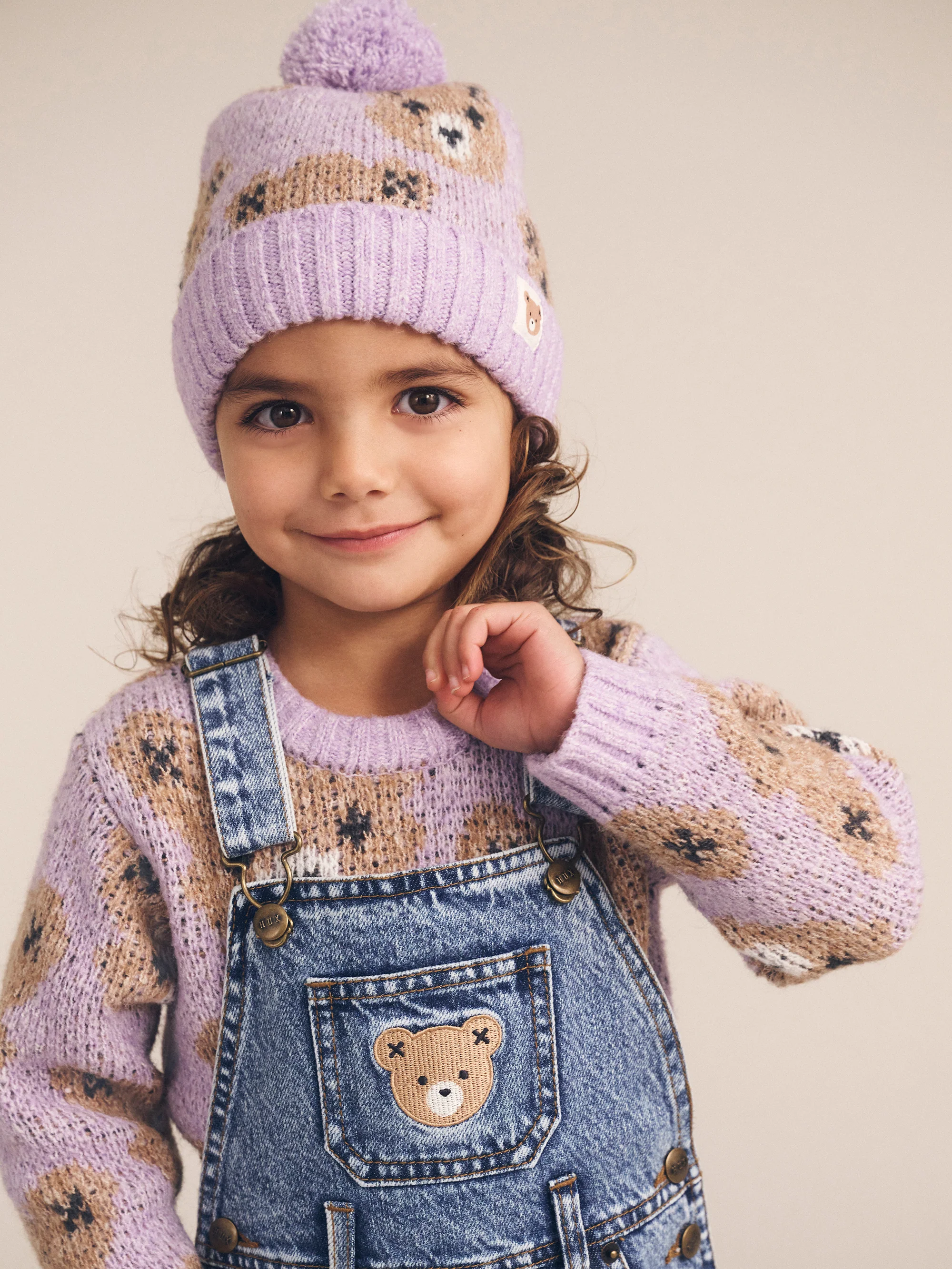 Huxbaby Orchid Huxbear Knit Beanie - Image 2
