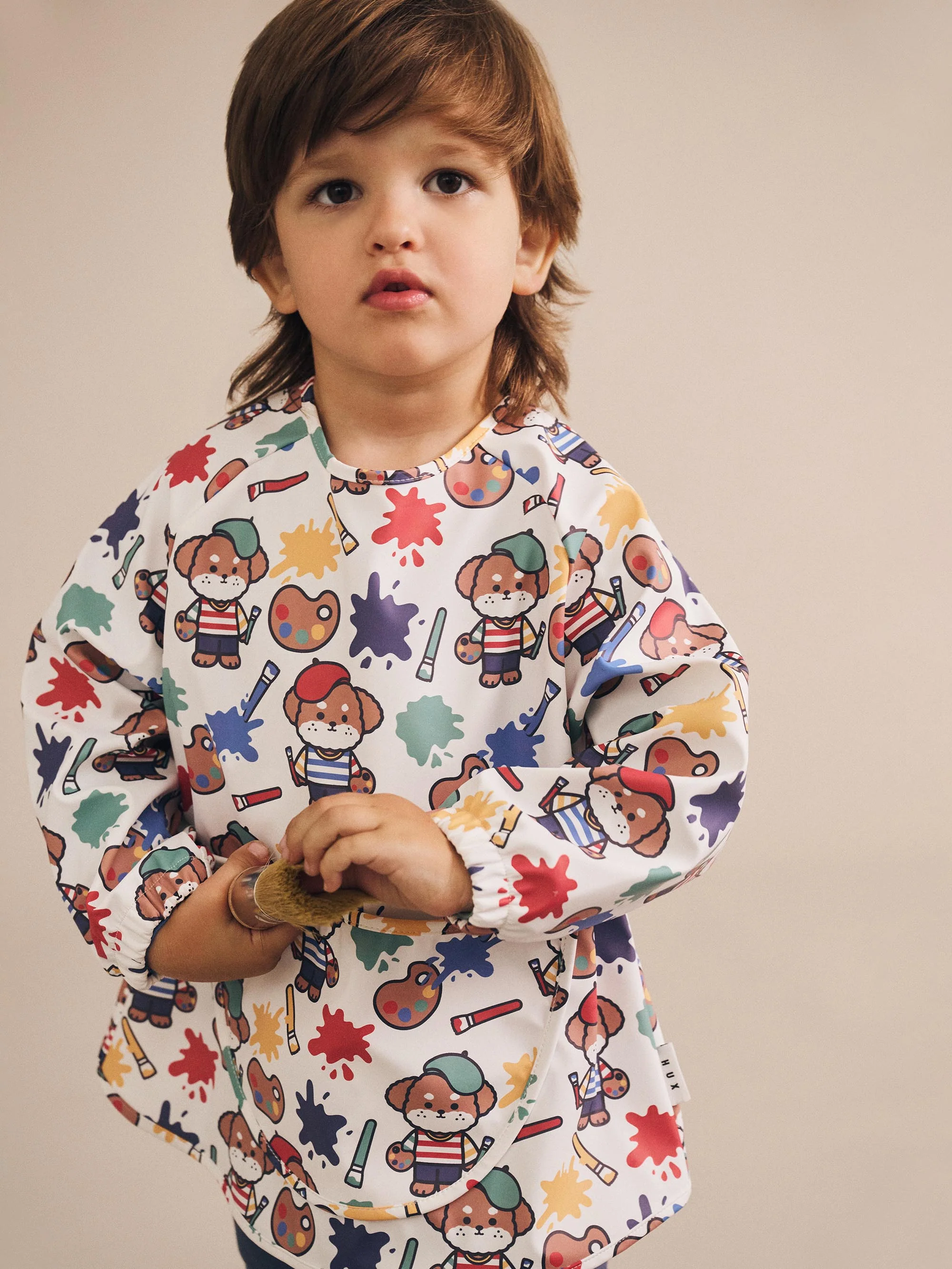 Huxbaby Parisian Painter Pup Art Smock - Image 2