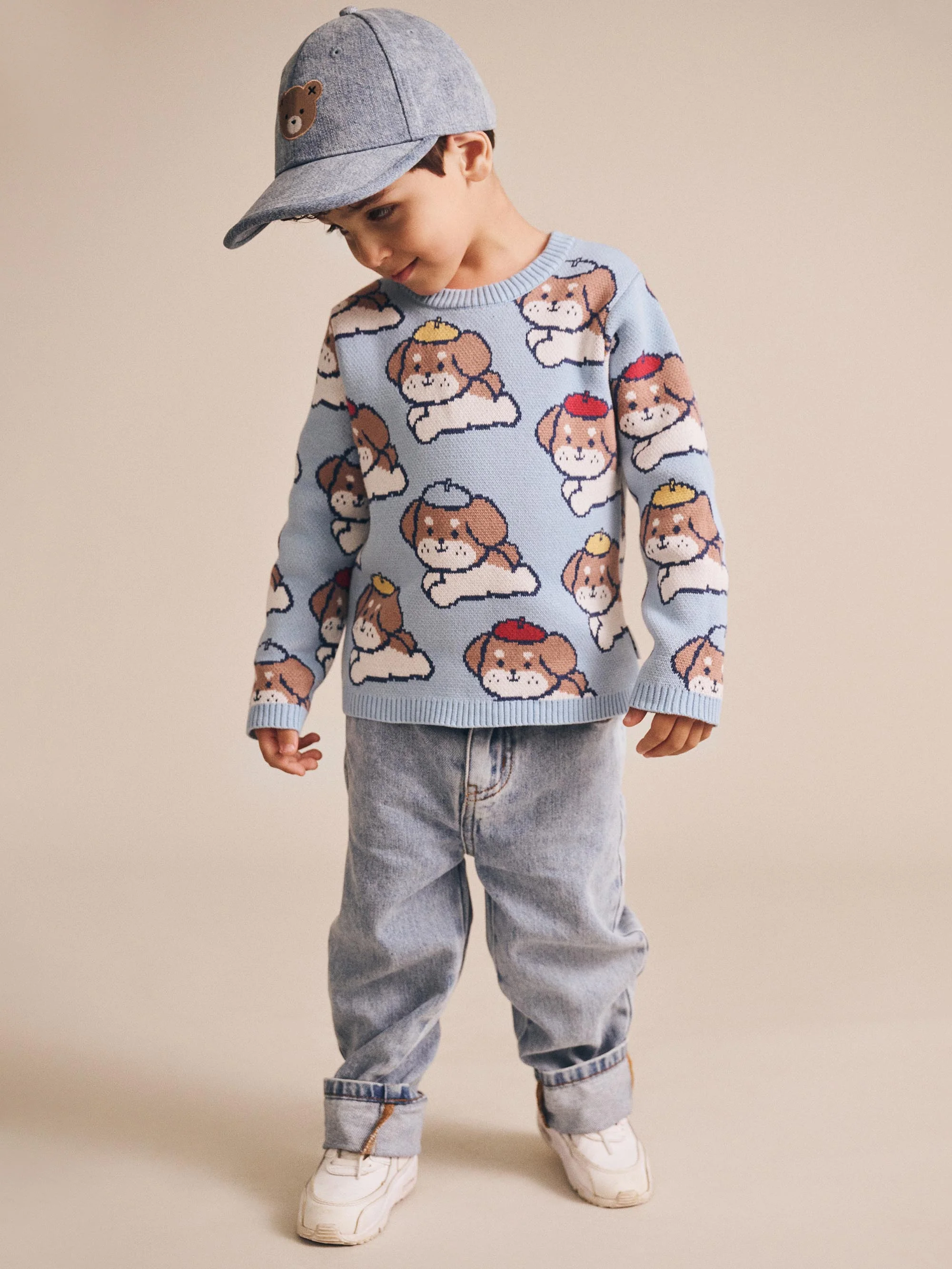 Parisian Painter Pup Knit Pullover - Image 3