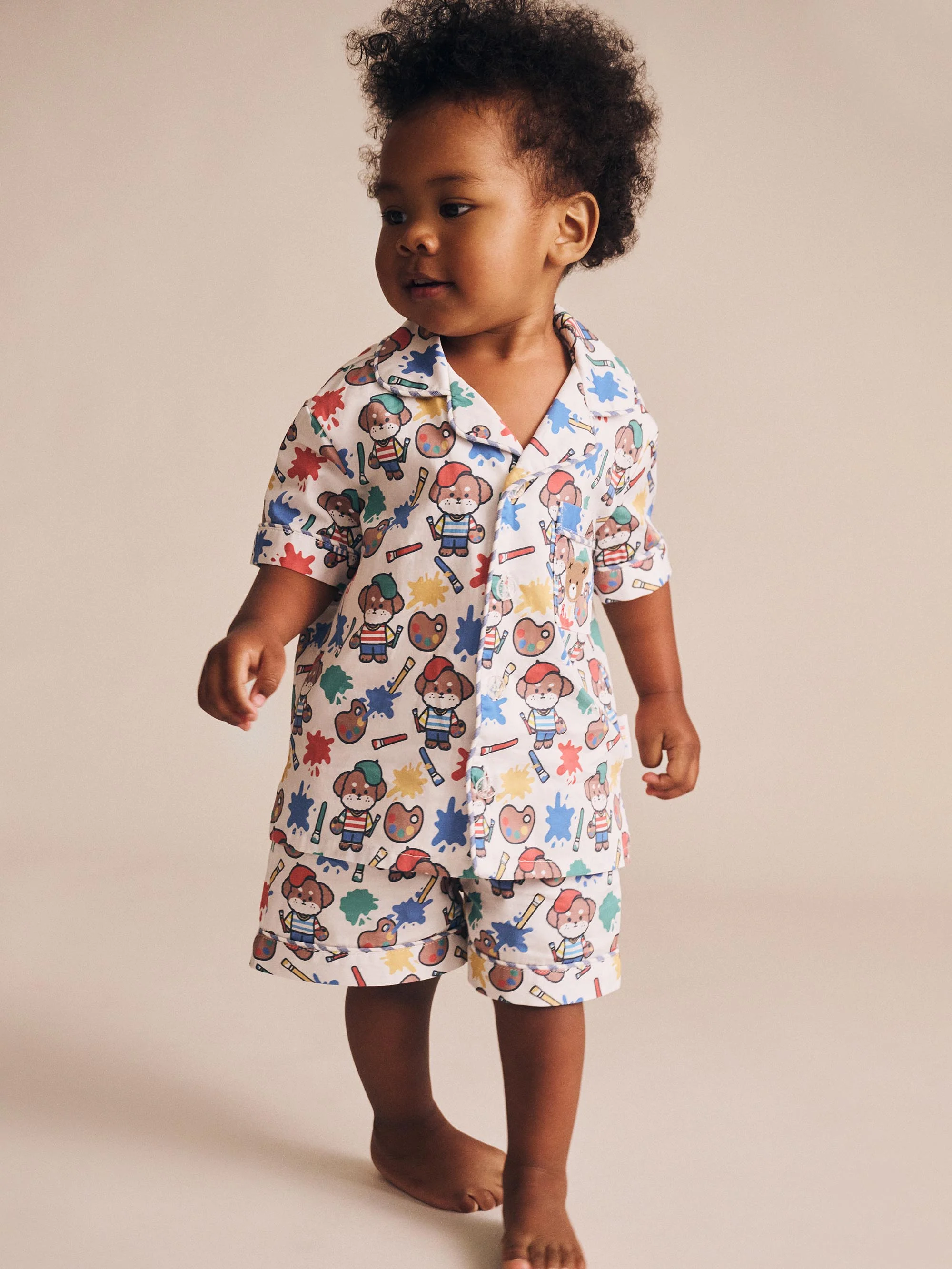 Huxbaby Parisian Painter Pup PJs - Image 2