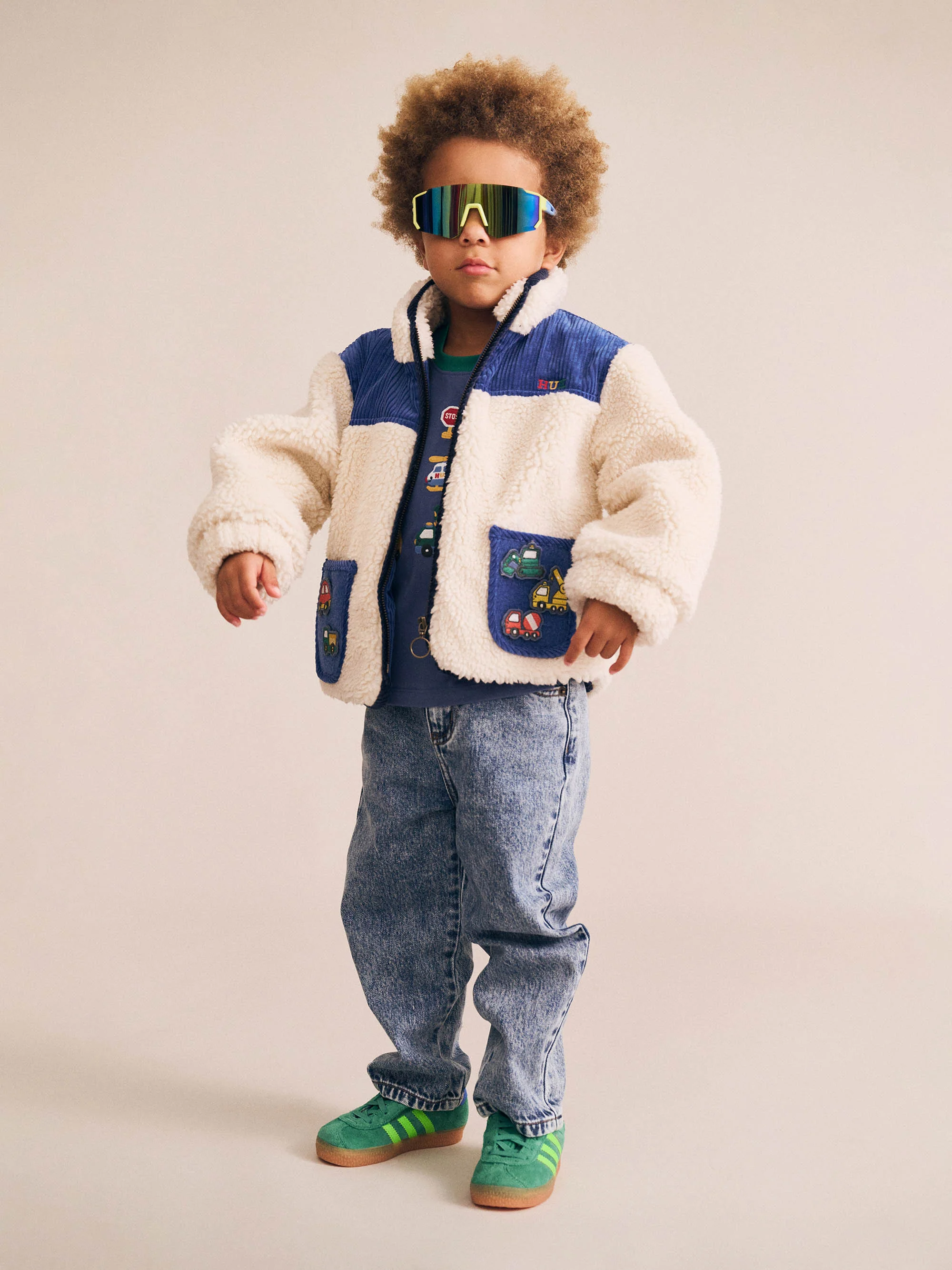 Patches Cord Sherpa Jacket - Image 3