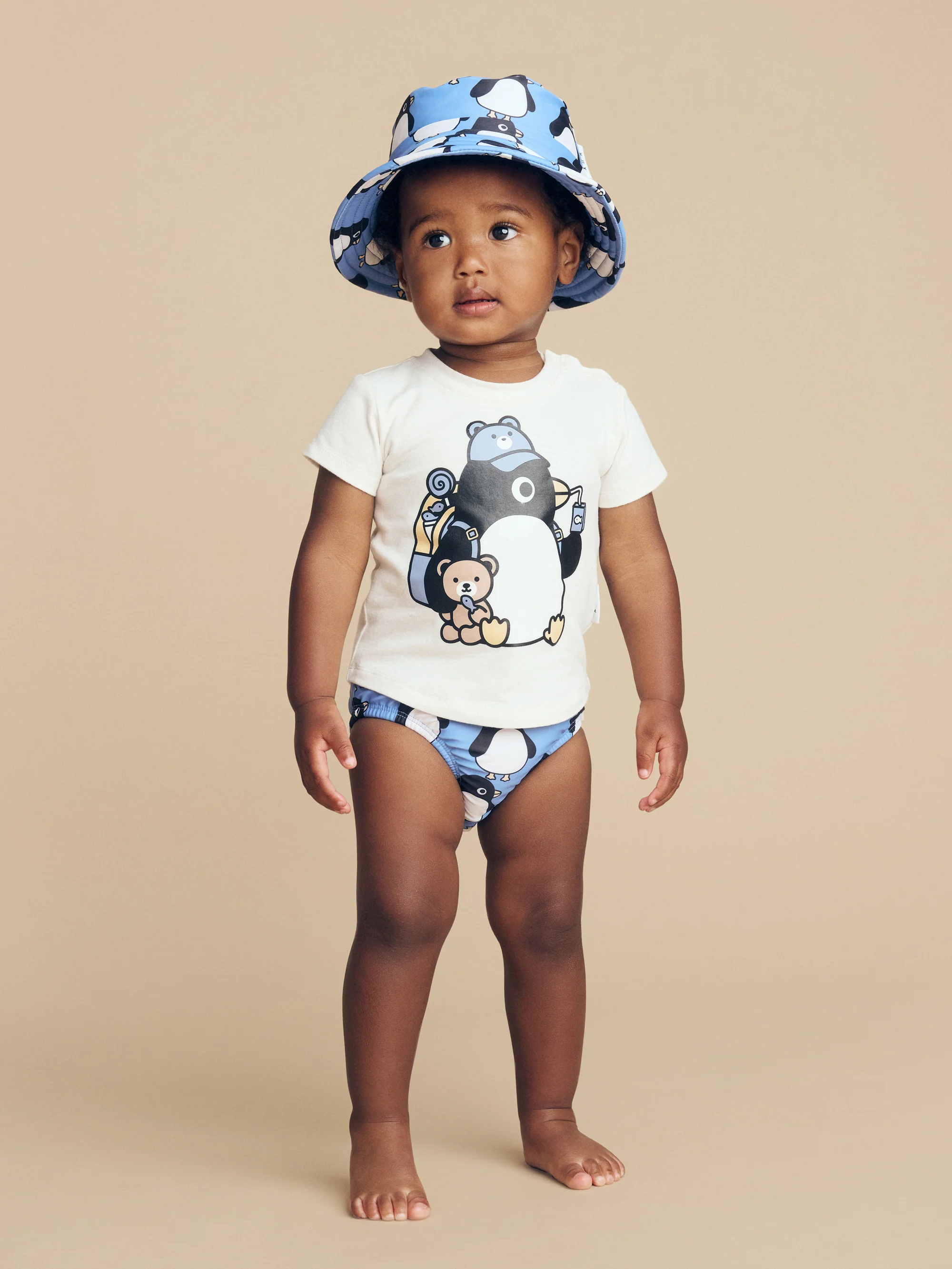 Huxbaby Percy Snack T-Shirt - Almond Milk - Image 2