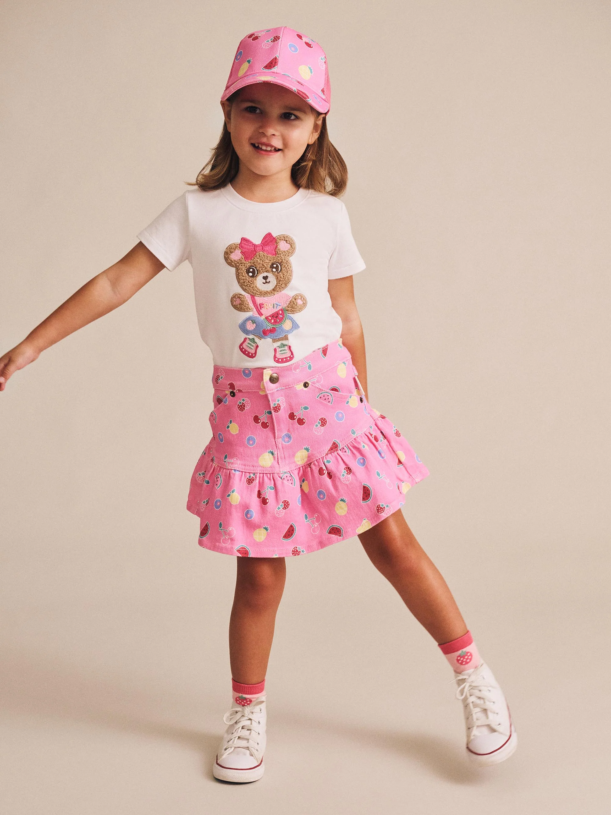 Huxbaby Pink Fruit Emoji Cap - Image 4