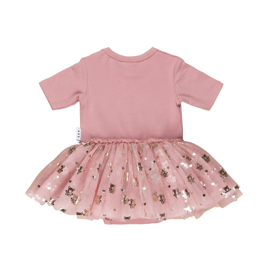 Huxbaby Rainbow Seacorn Baby Ballet Dress - Dusty Rose - Image 3