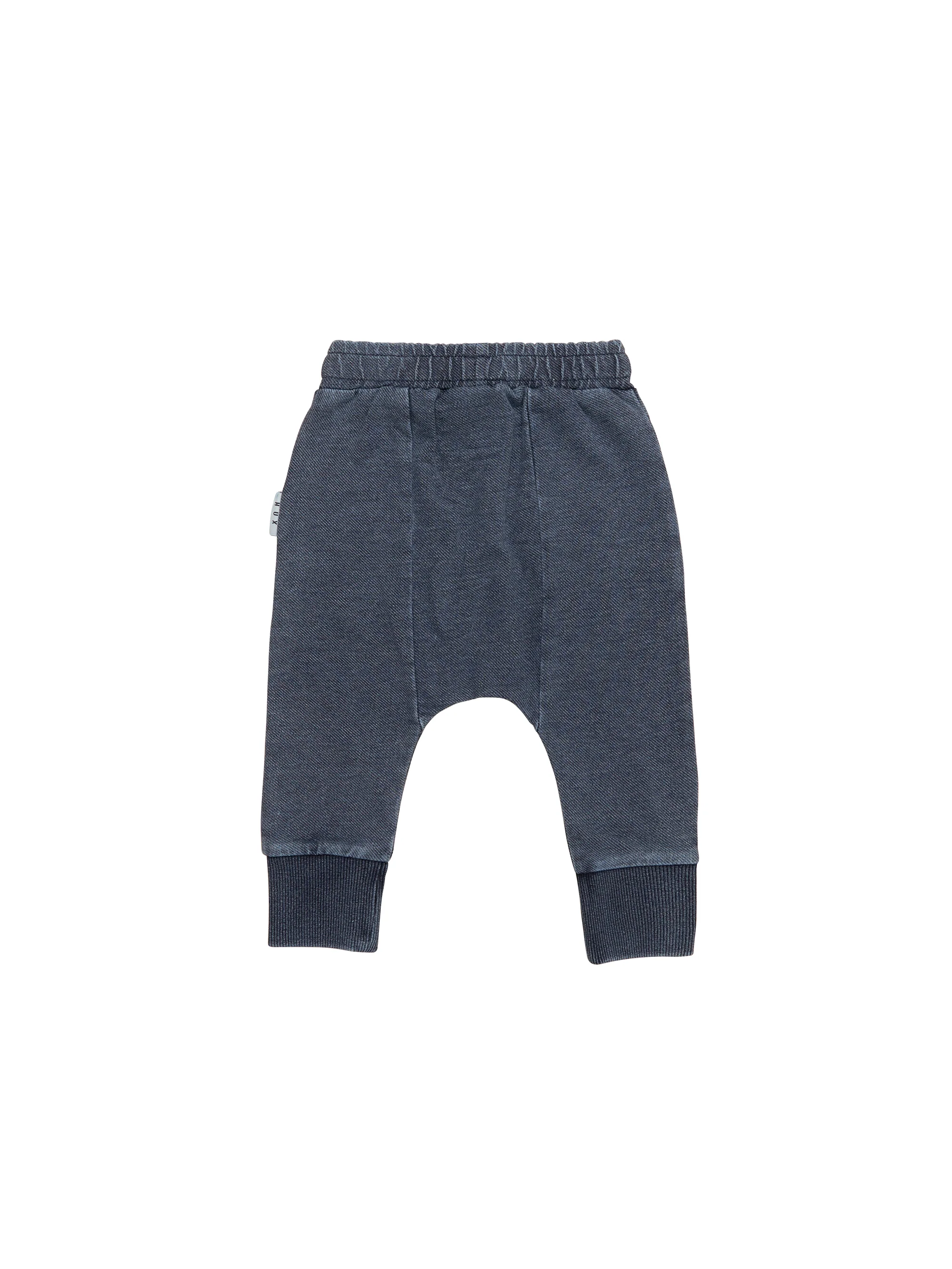 Huxbaby Rainbow Smiley Pocket Drop Crotch Pant - Denim - Image 7