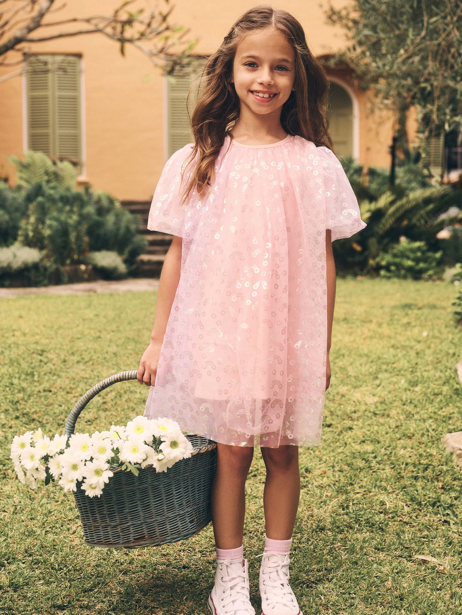 Rainbow Tulle Party Dress - Image 4