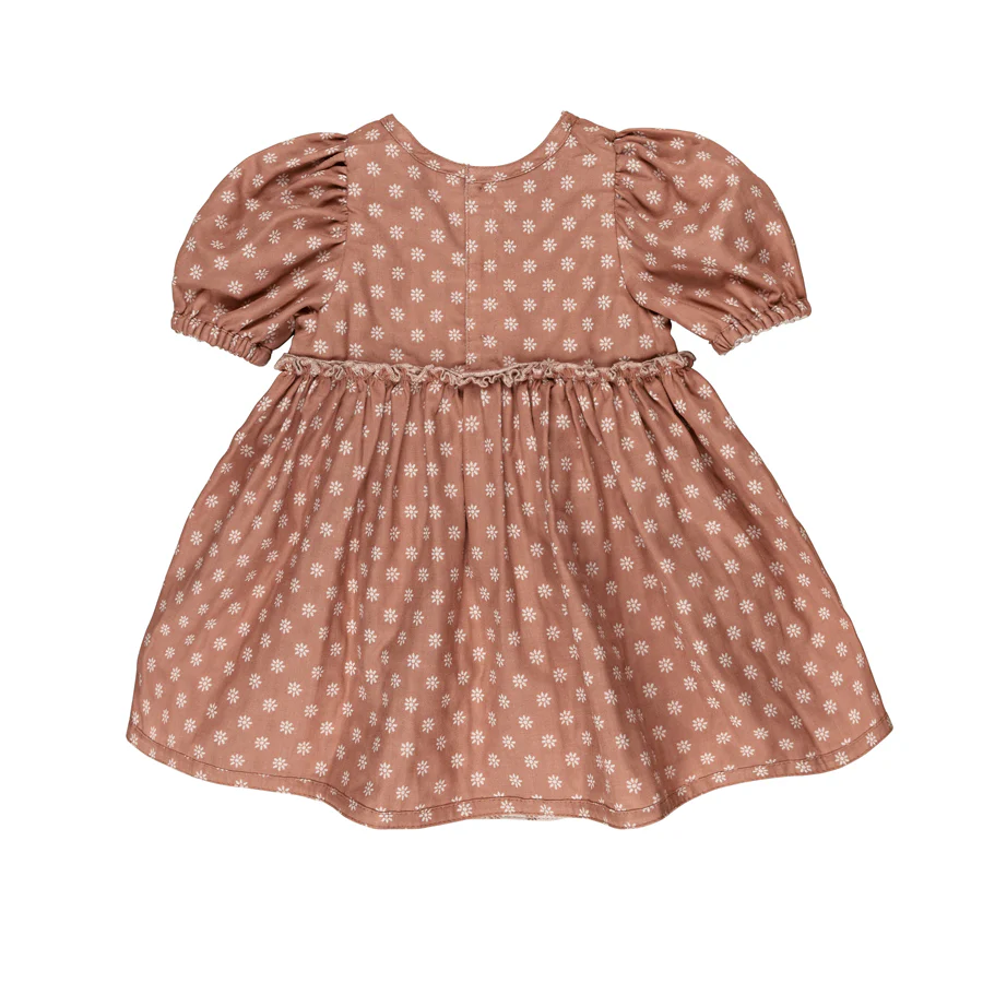 Huxbaby Reversible Puff Sleeve Dress - Daisy Muslin - Image 5