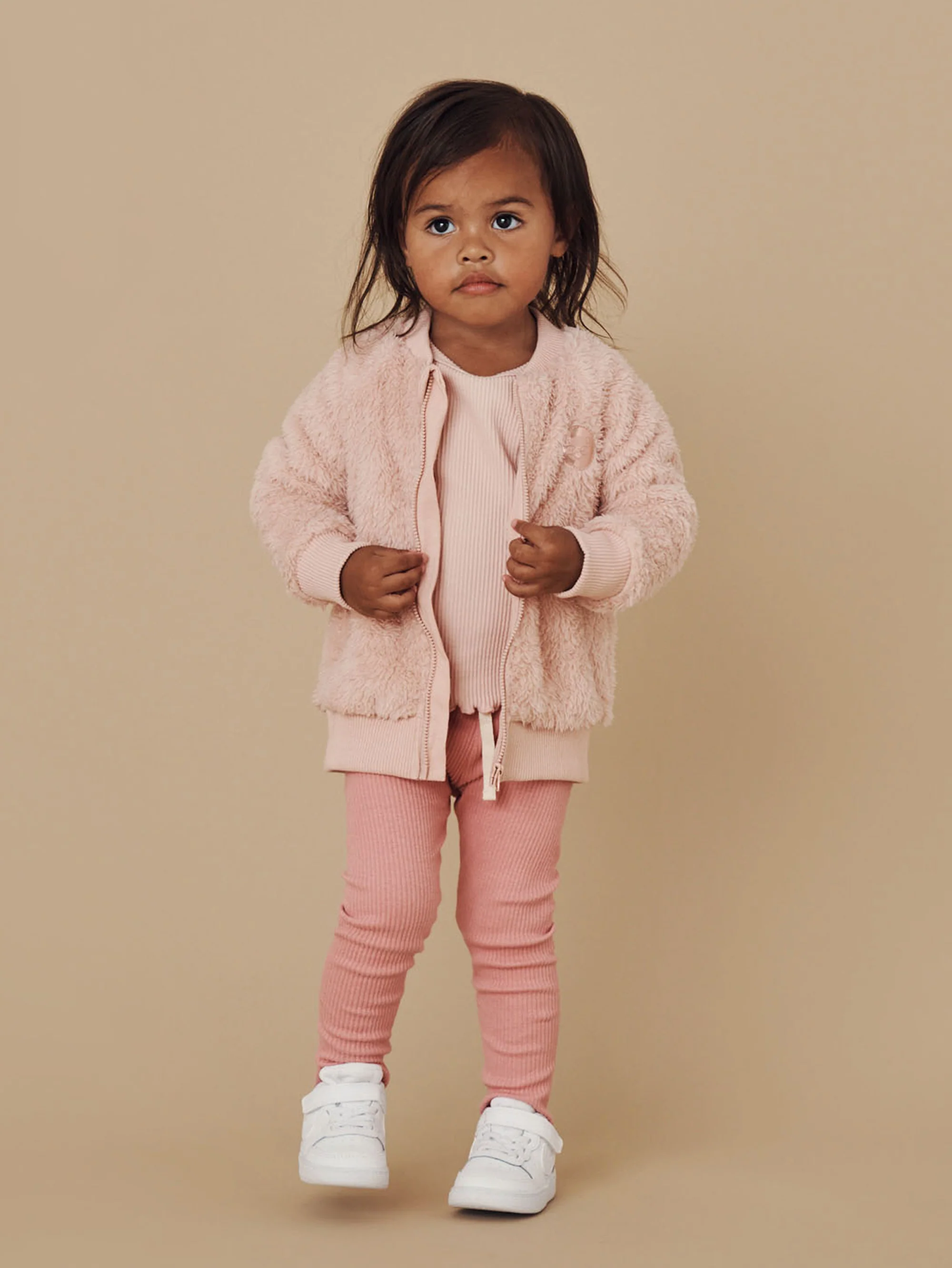 Huxbaby Rib Tee - Rose - Image 2