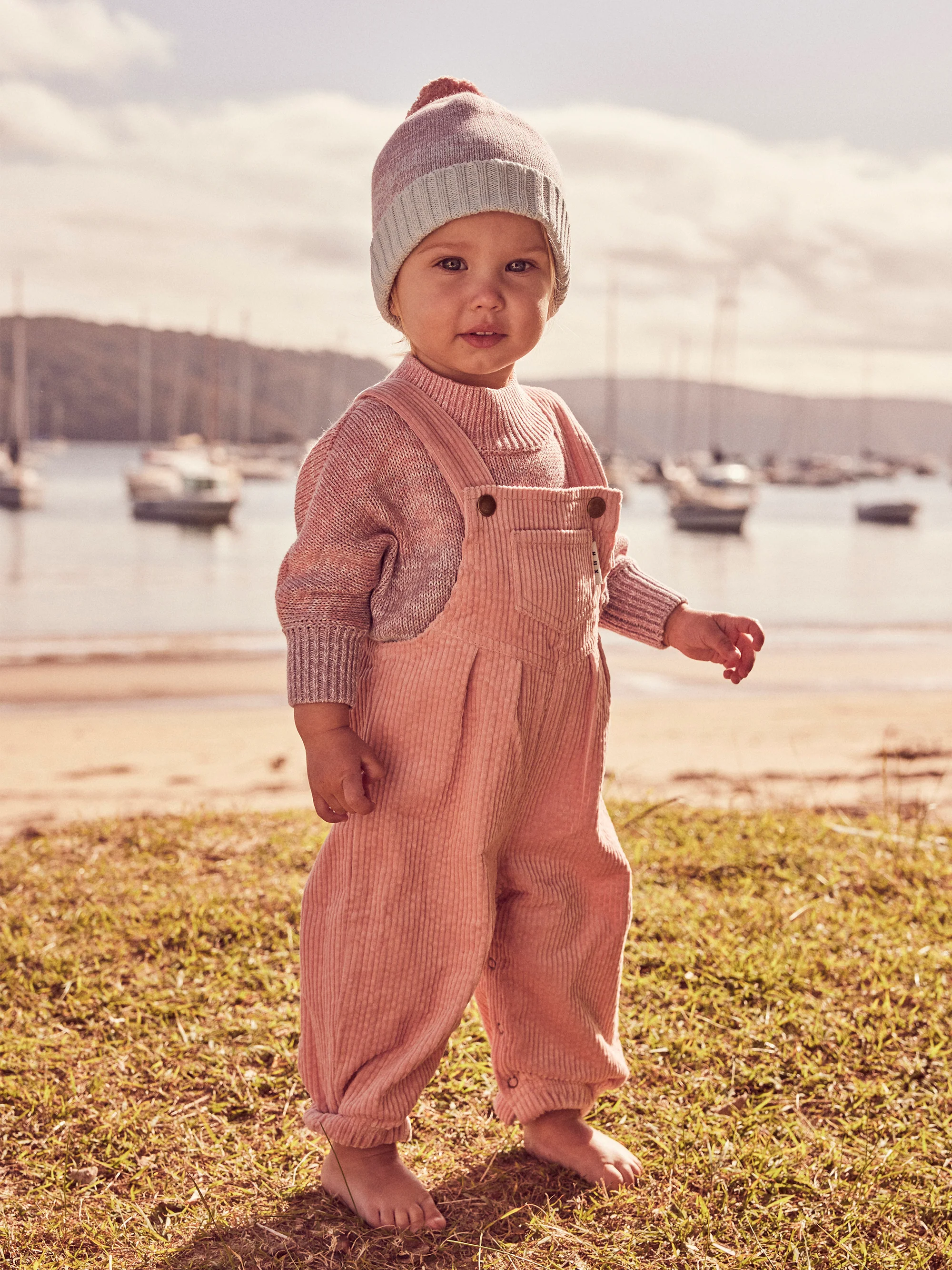 Huxbaby Cord Overalls - Rosebud - Image 4