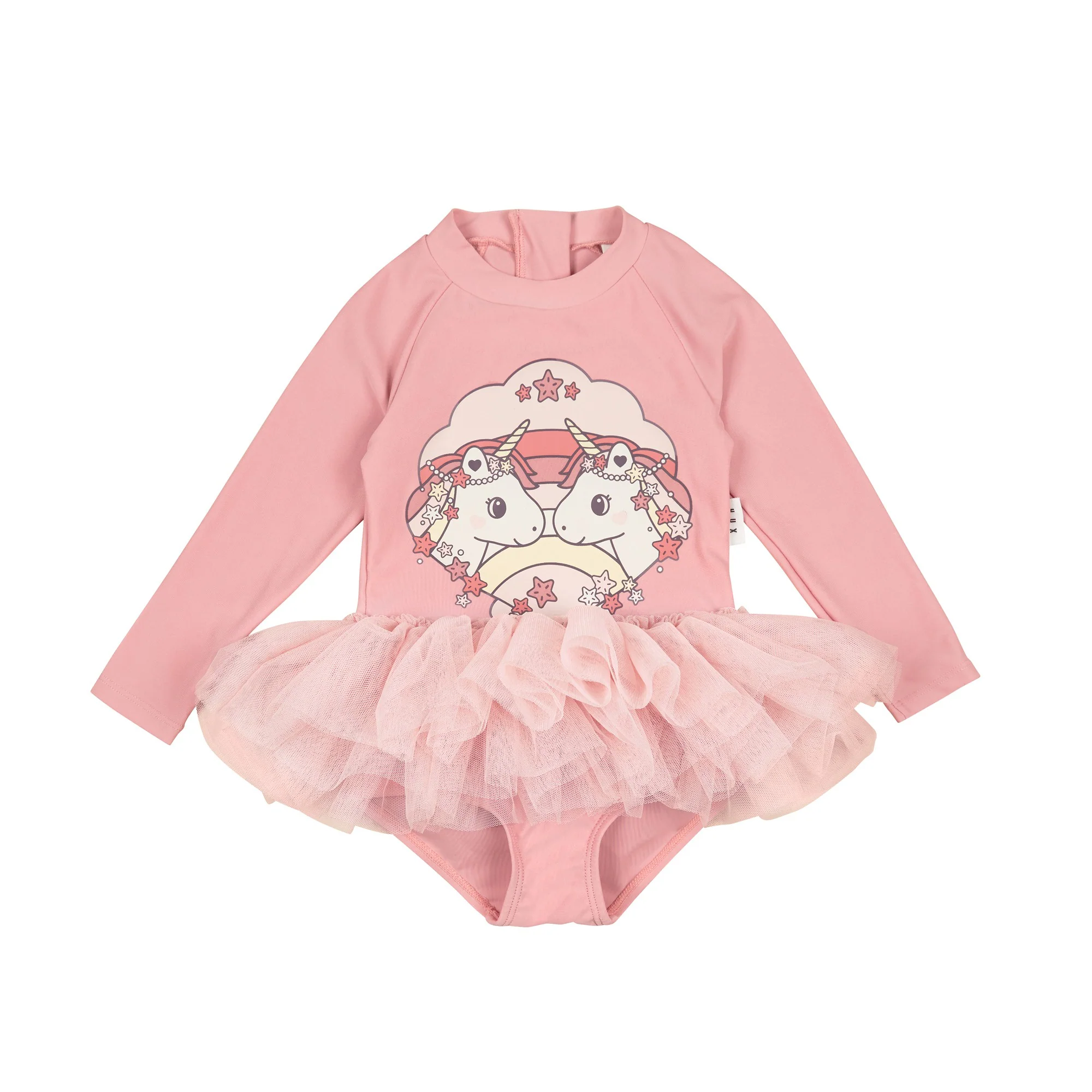 Huxbaby Seacorn Friends Ballet Swimsuit - Dusty Rose