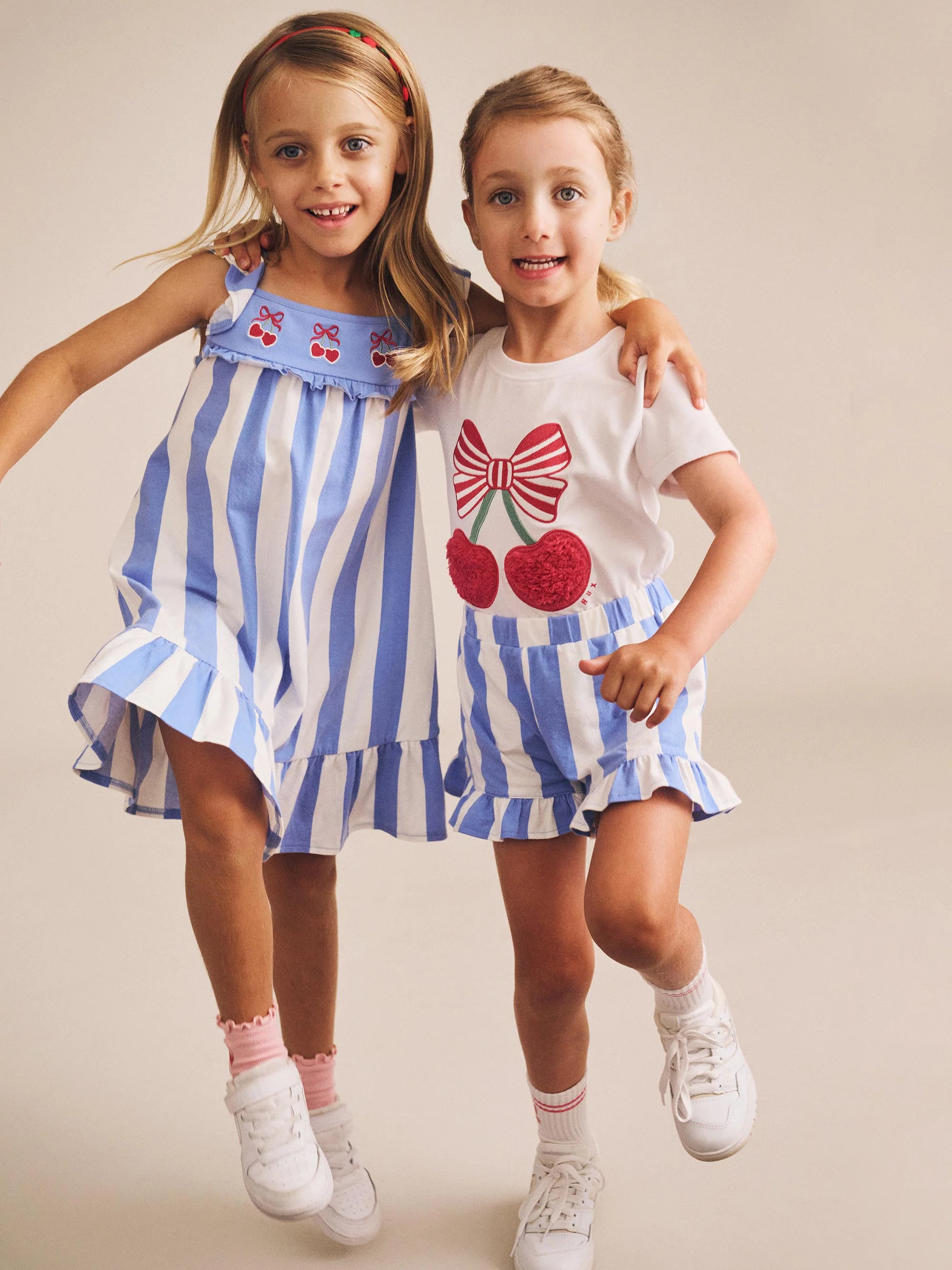 Huxbaby Seaside Cherry Stripe Frill Skort - Image 3