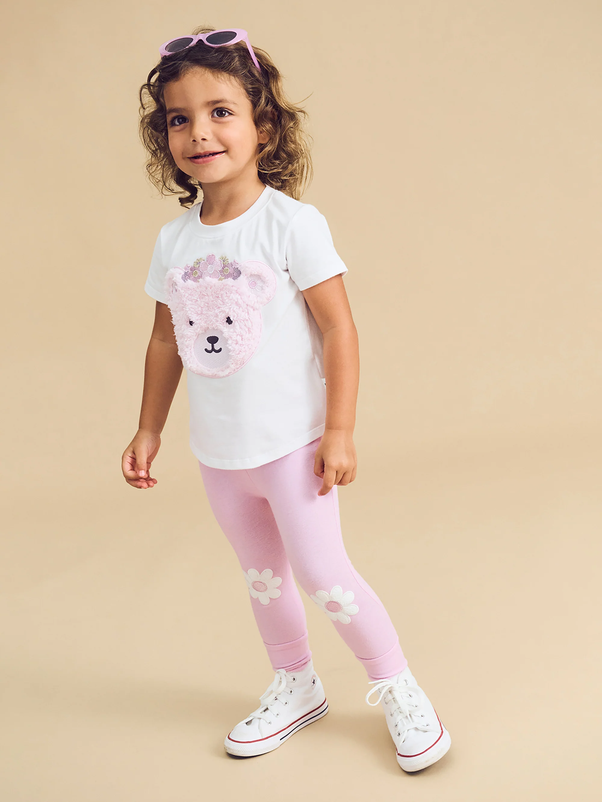 Shimmer Daisy Legging - Lilac Mist - Image 2