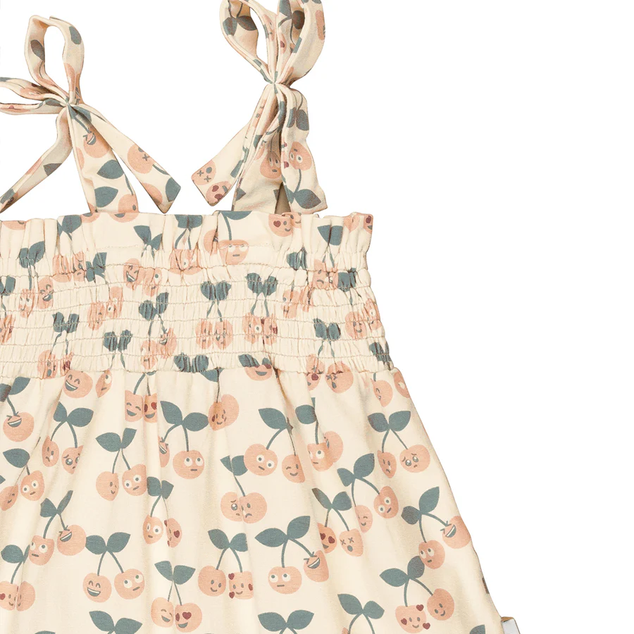 Huxbaby Shirred Dress - Cherry Surprise - Image 4