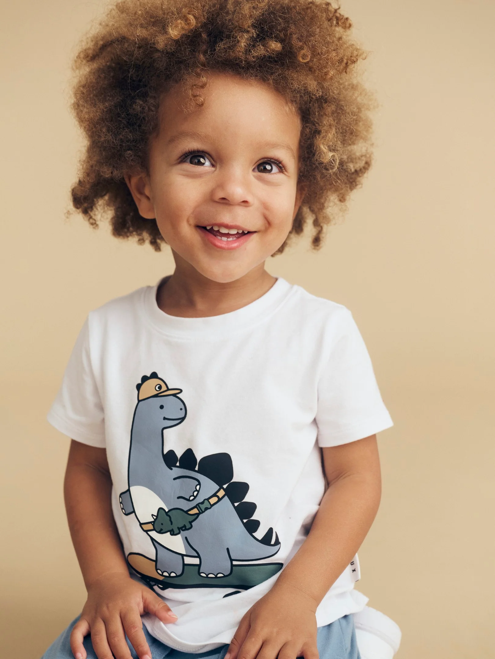 Skatin' Dino T-Shirt - White - Image 3