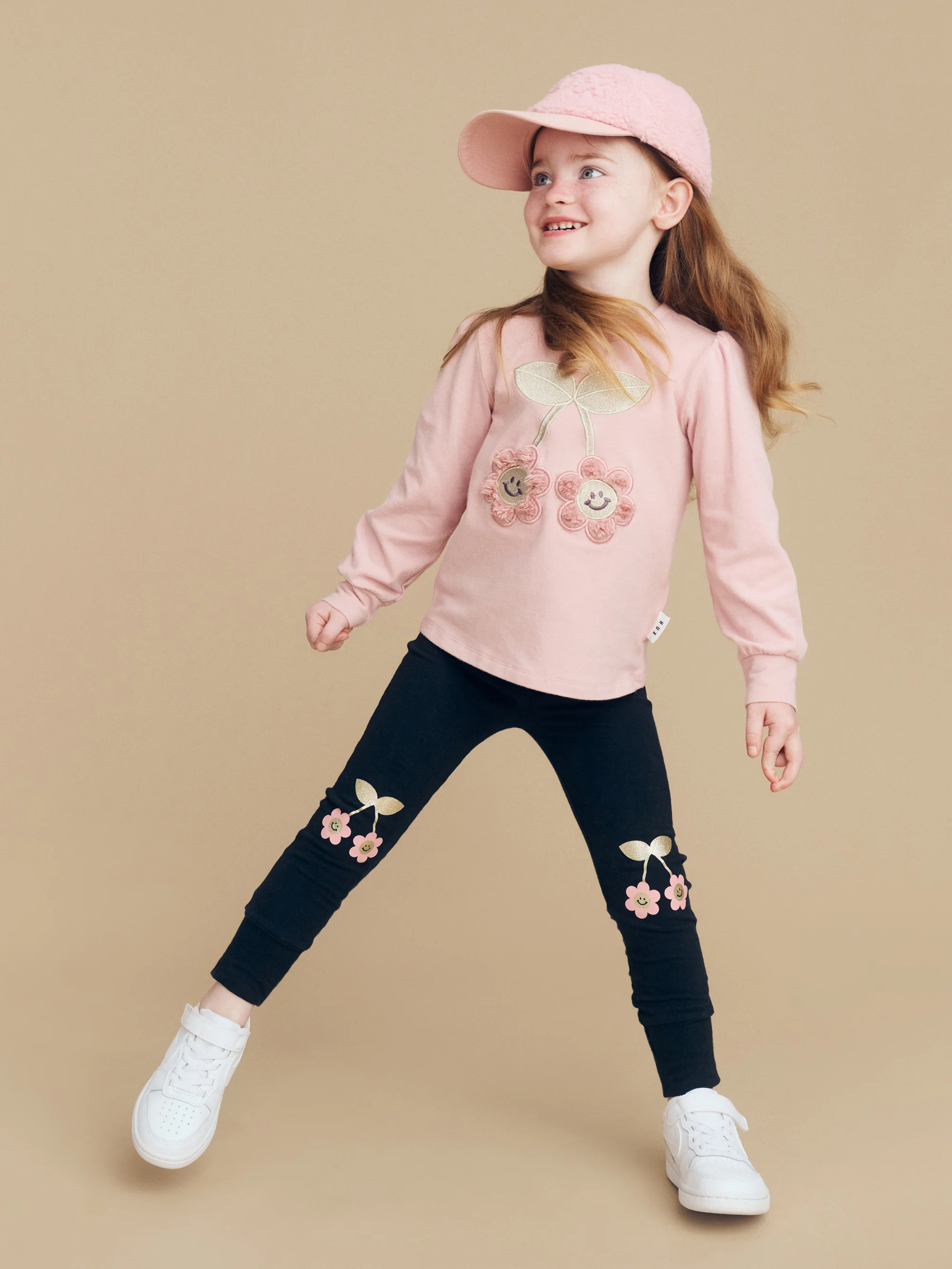 Smile Flower Legging - Black - Image 2