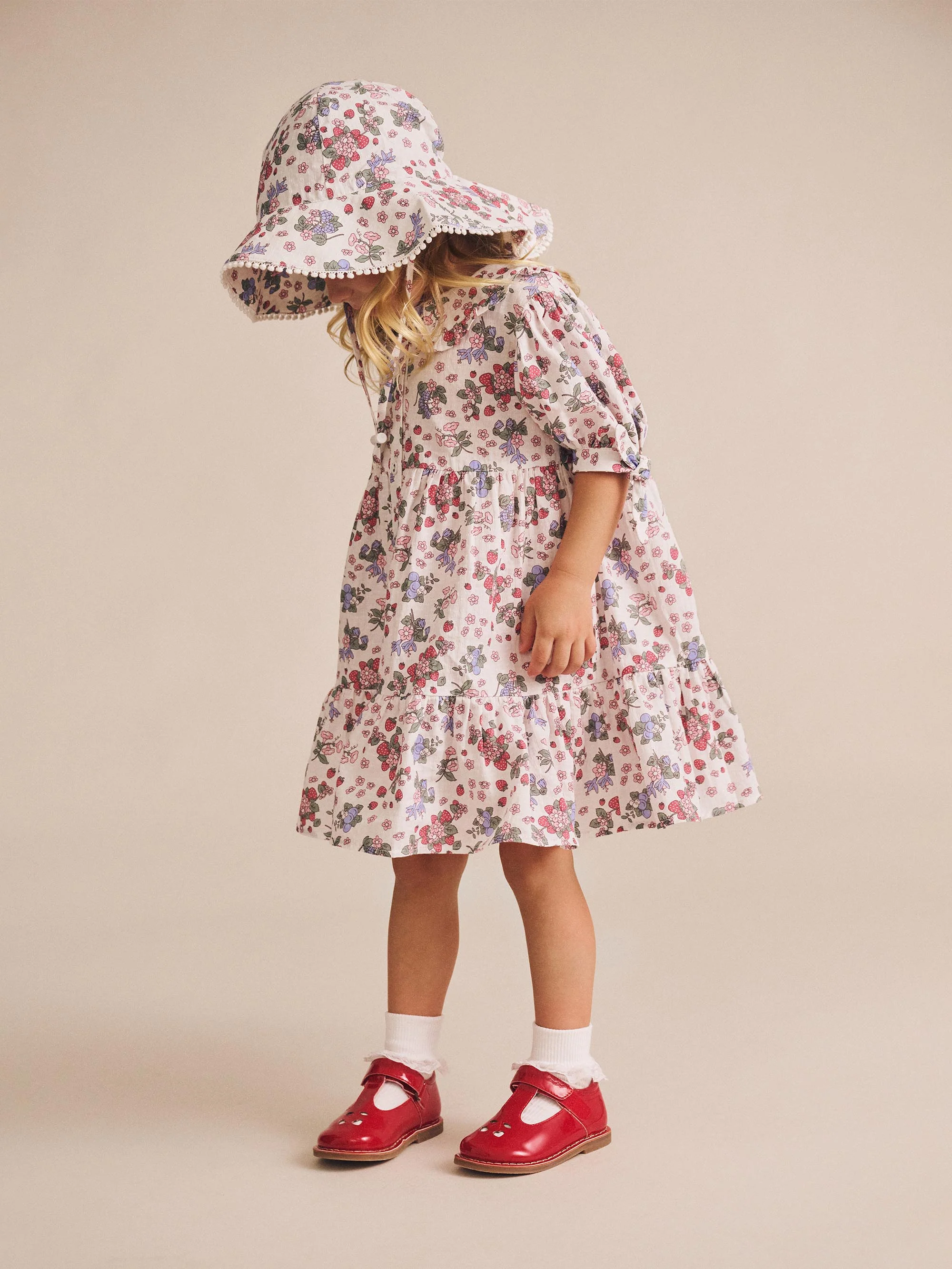Huxbaby Strawberry Garden Tiered Smock Dress - Image 2