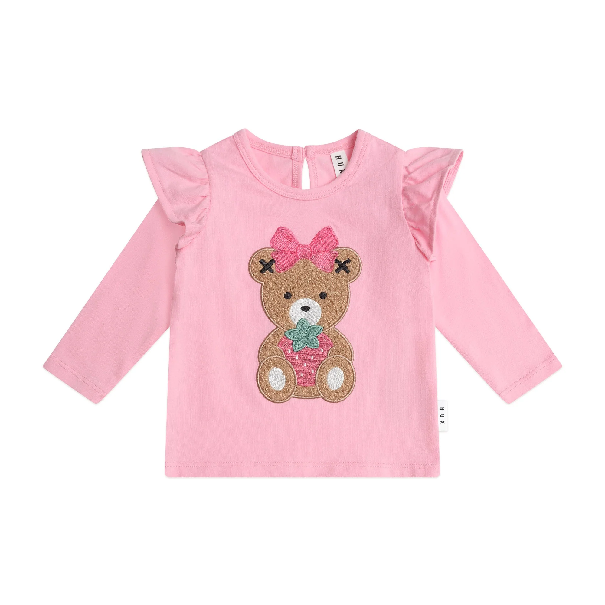 Strawberry Huxette Frill Top
