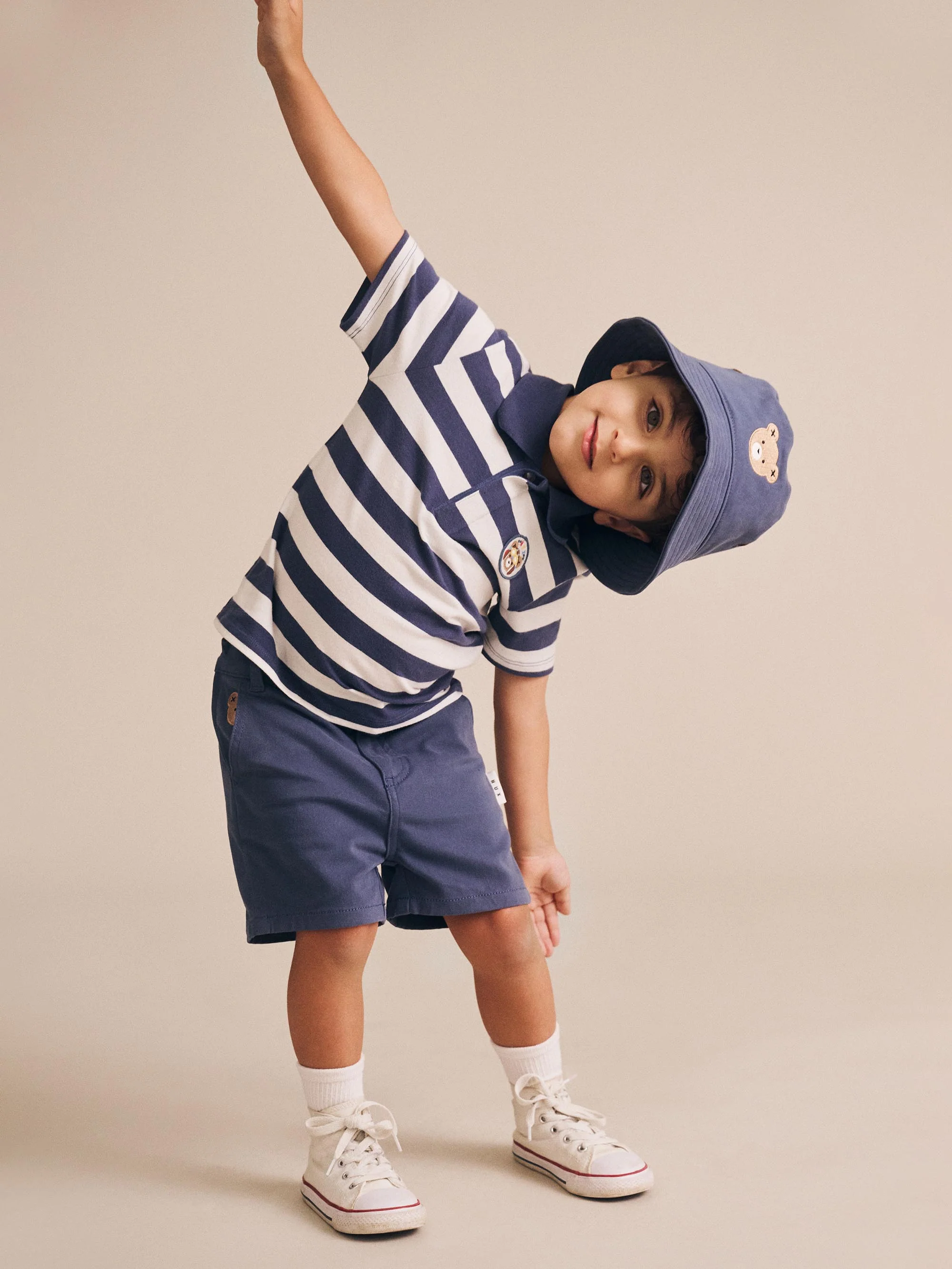 Huxbaby Stripe Polo Tee - Image 3