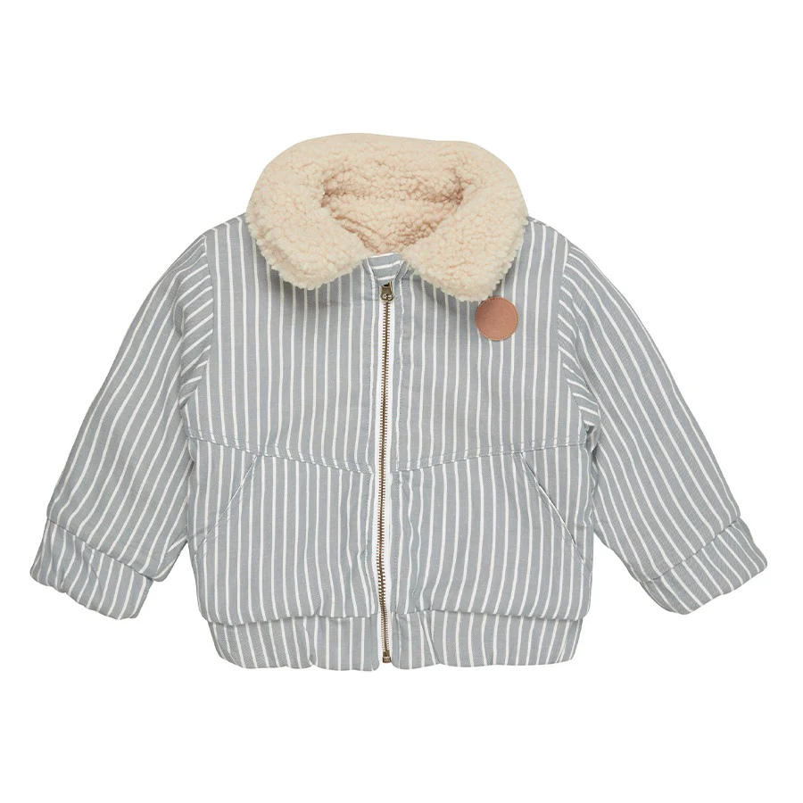 Huxbaby Stripe Reversible 80's Jacket - Teal