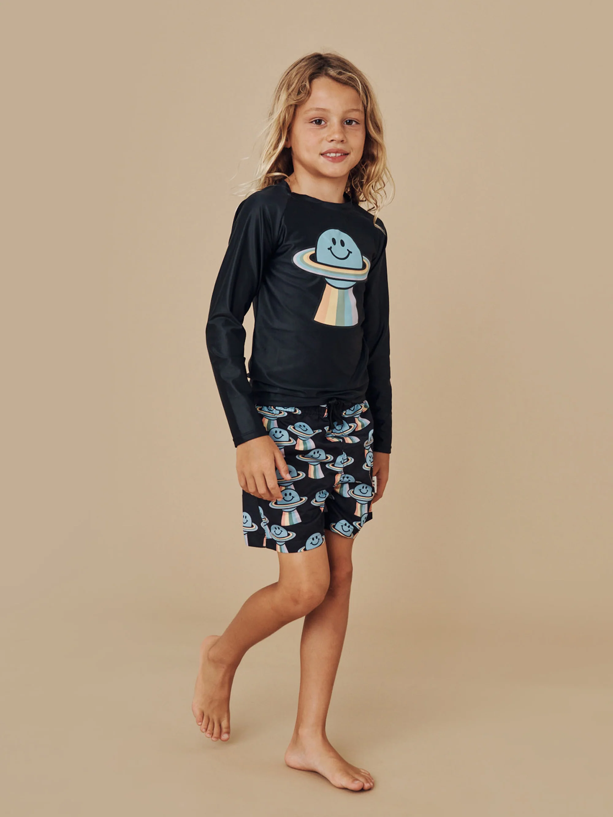 Huxbaby Boardies - Rainbow Planet Print - Image 2