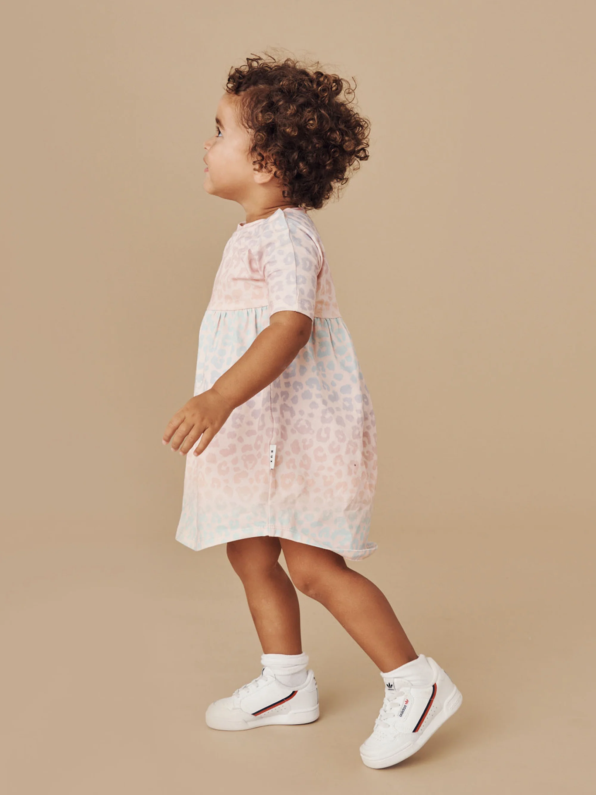 Huxbaby Swirl Dress - Rainbow Hidden Hux Print - Image 2