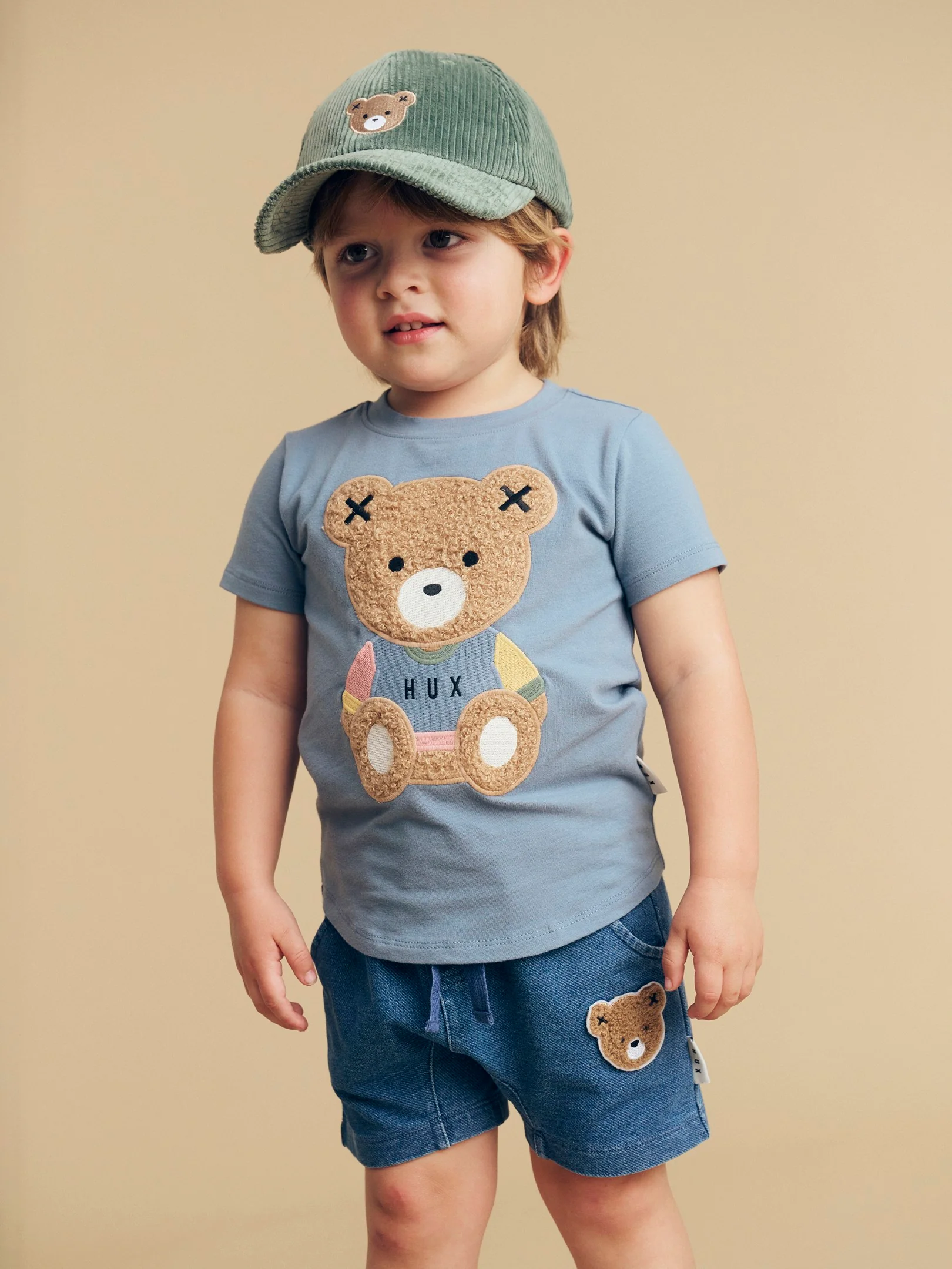 Teddy Hux T-Shirt - Dino Blue - Image 2