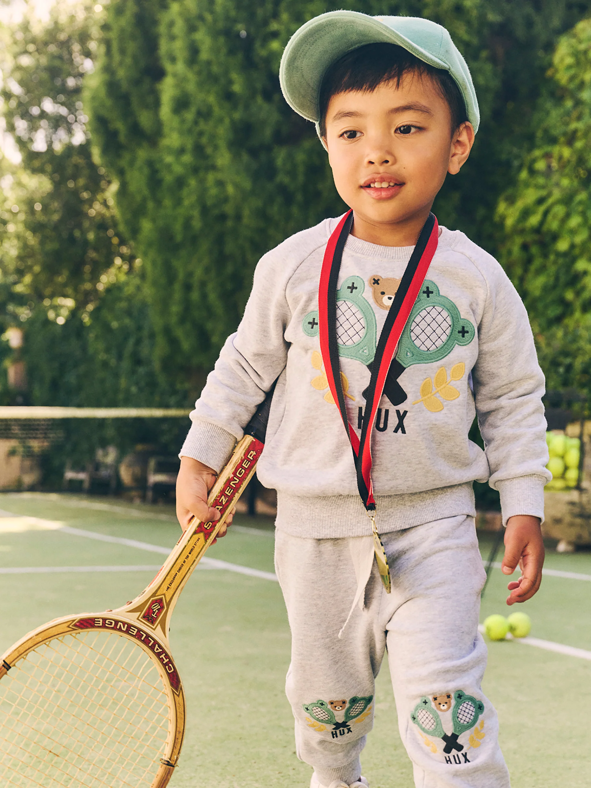 Tennis Hux Sweatshirt - Grey Marle - Image 4