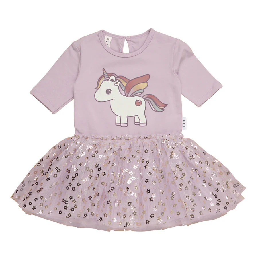 Huxbaby Unicorn Ballet Dress - Lavender