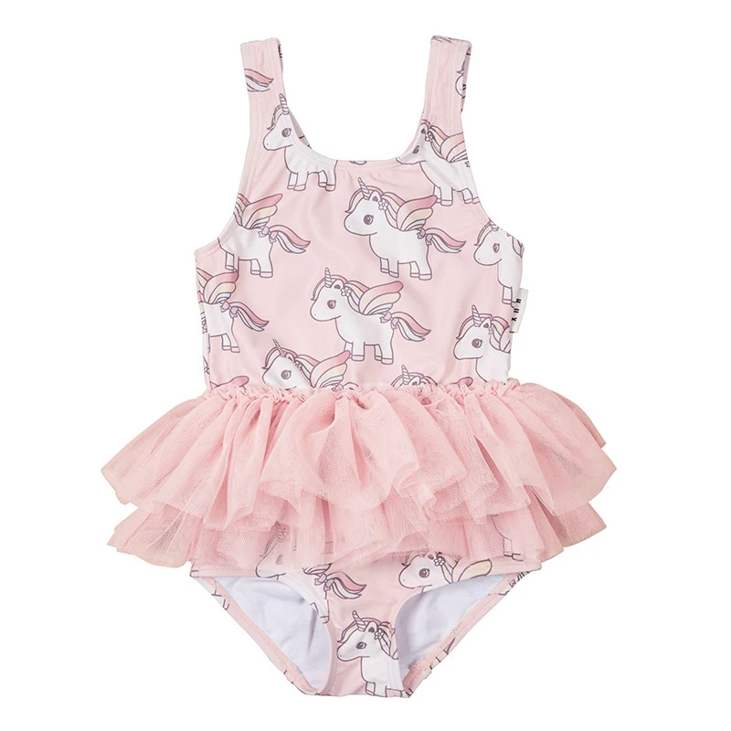Huxbaby Unicorn Ballet Swimsuit - Rose