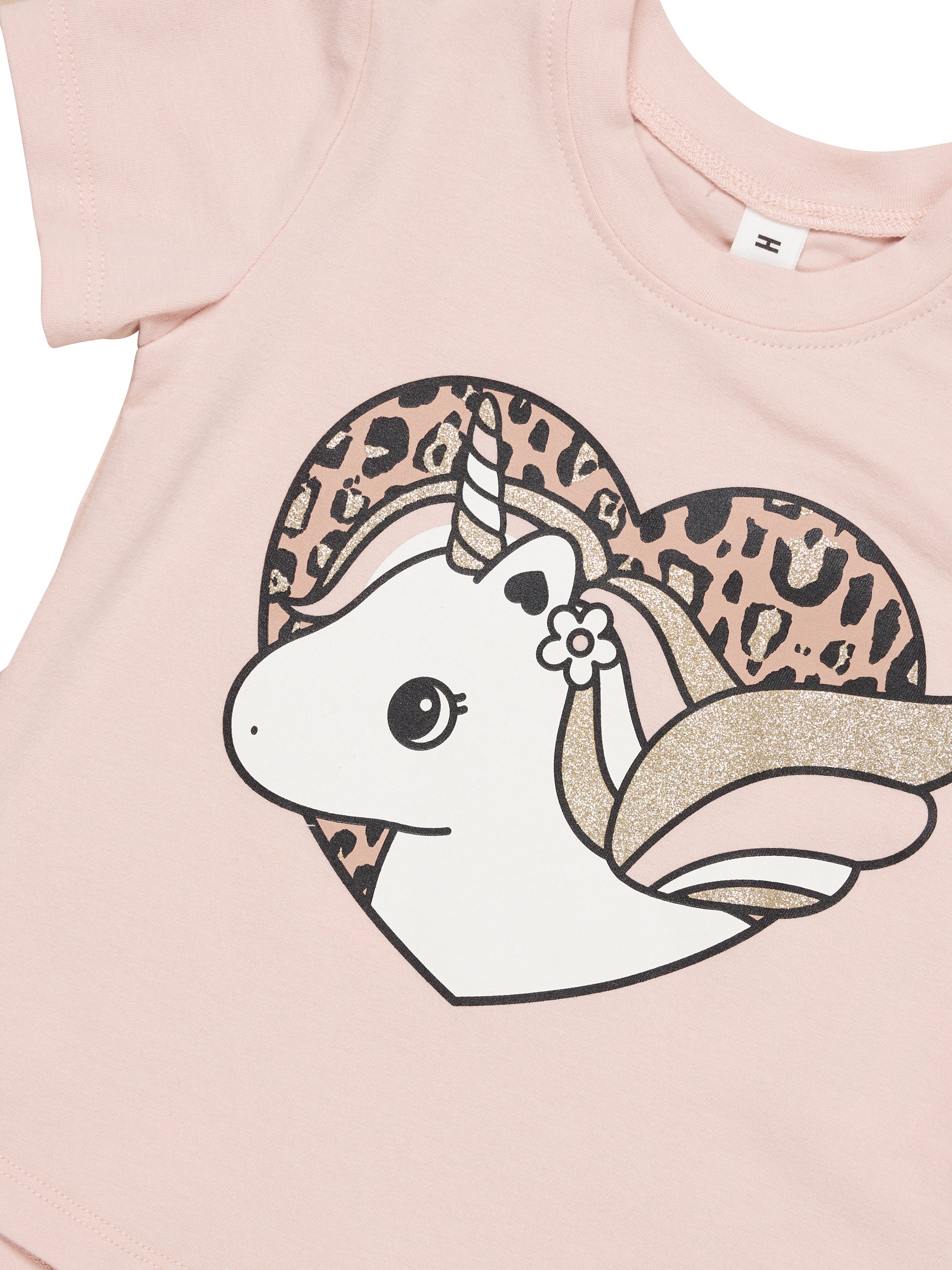Huxbaby Unicorn Heart T-Shirt Rose - Image 3