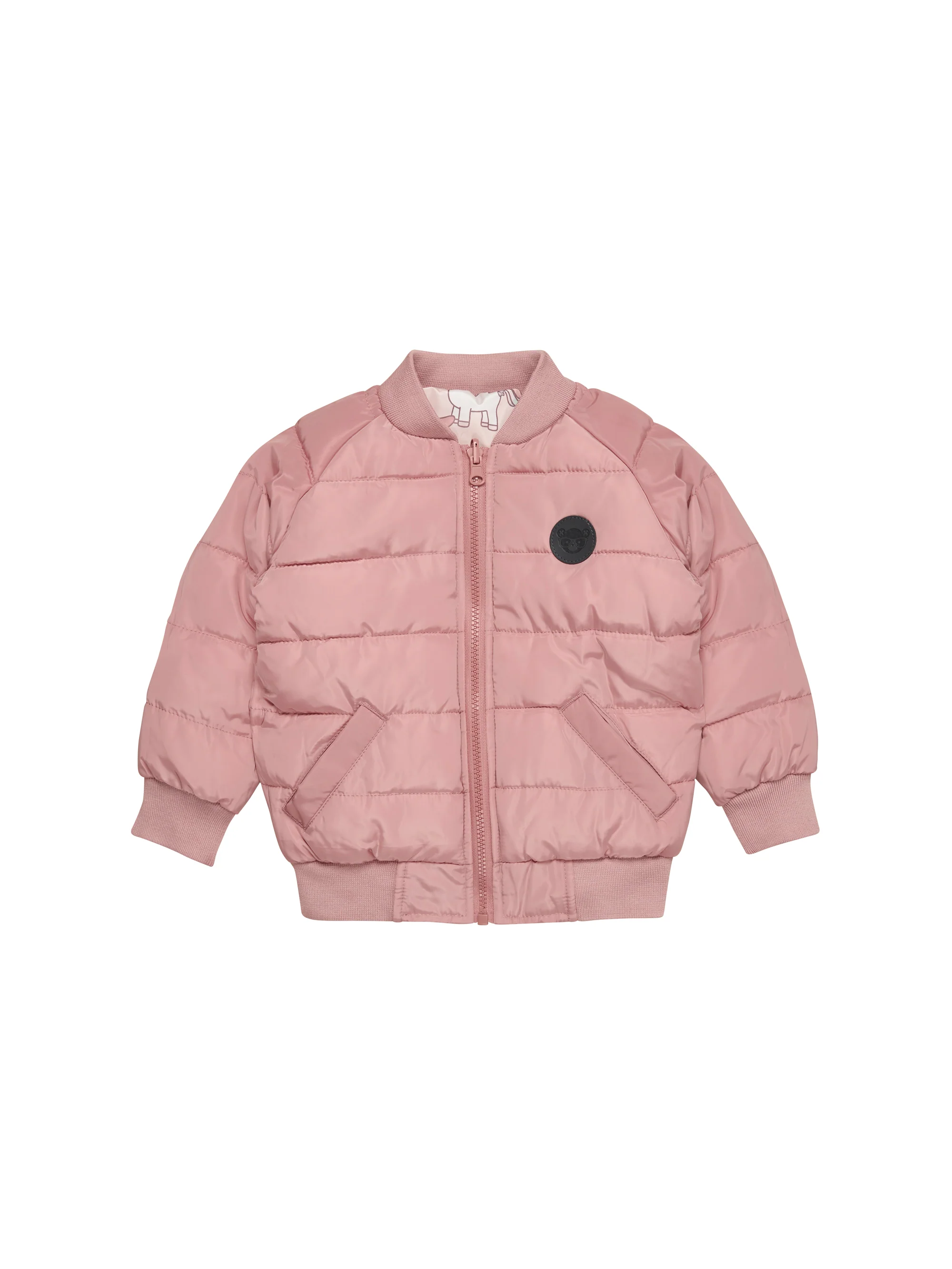 Huxbaby Unicorn Reversible Bomber - Rose + Dusty Rose - Image 7