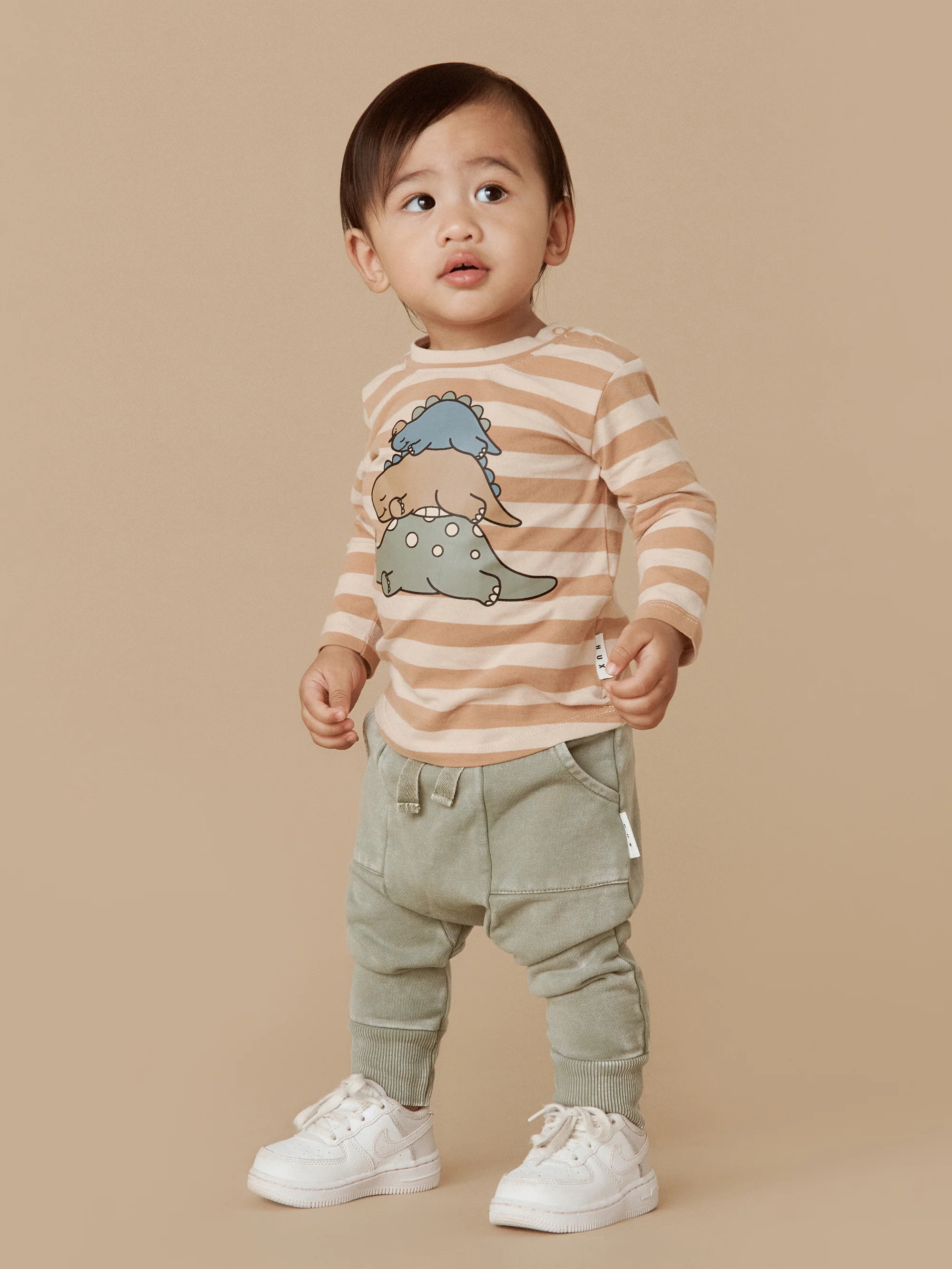 Huxbaby Pocket Drop Crotch Pant - Vintage Fern - Image 4