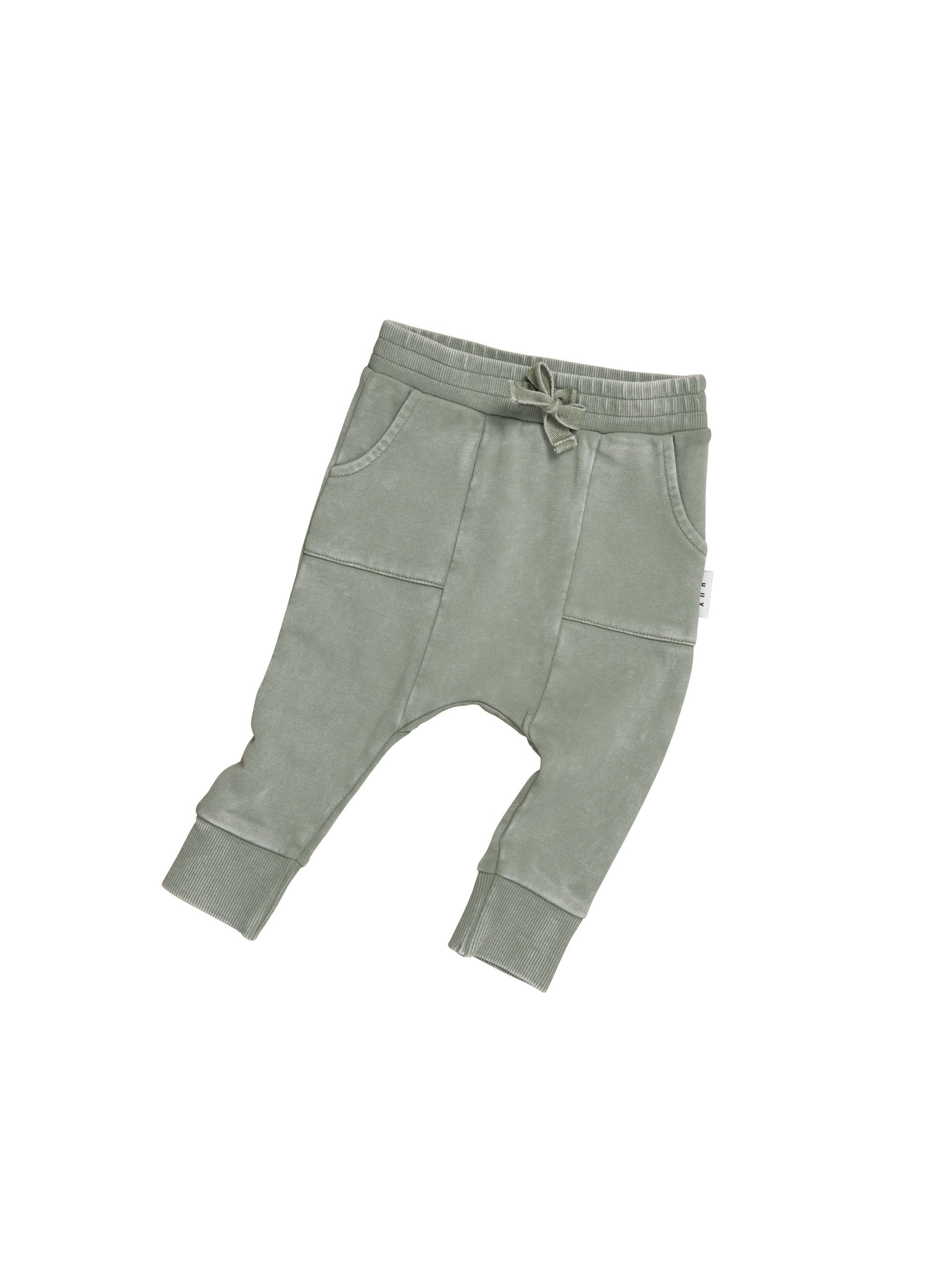Huxbaby Pocket Drop Crotch Pant - Vintage Fern - Image 5