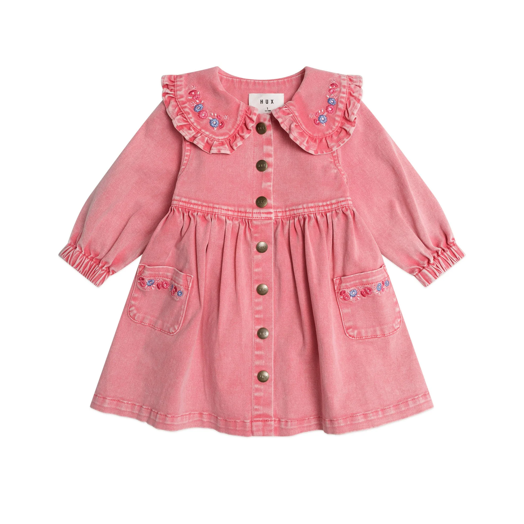 Huxbaby Vintage Floral Collar Dress
