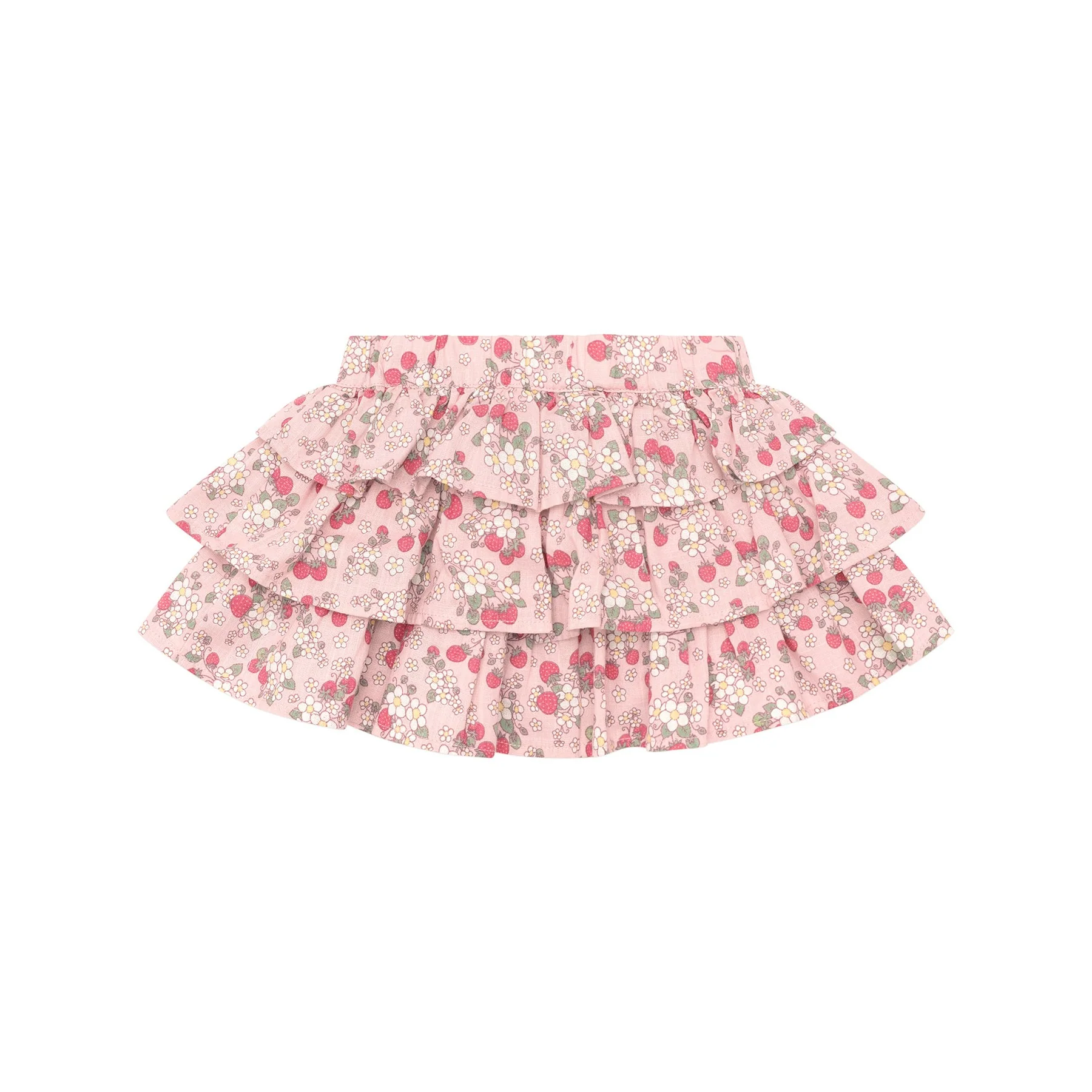 Vintage Strawberry Frill Skirt - Blush - Image 4