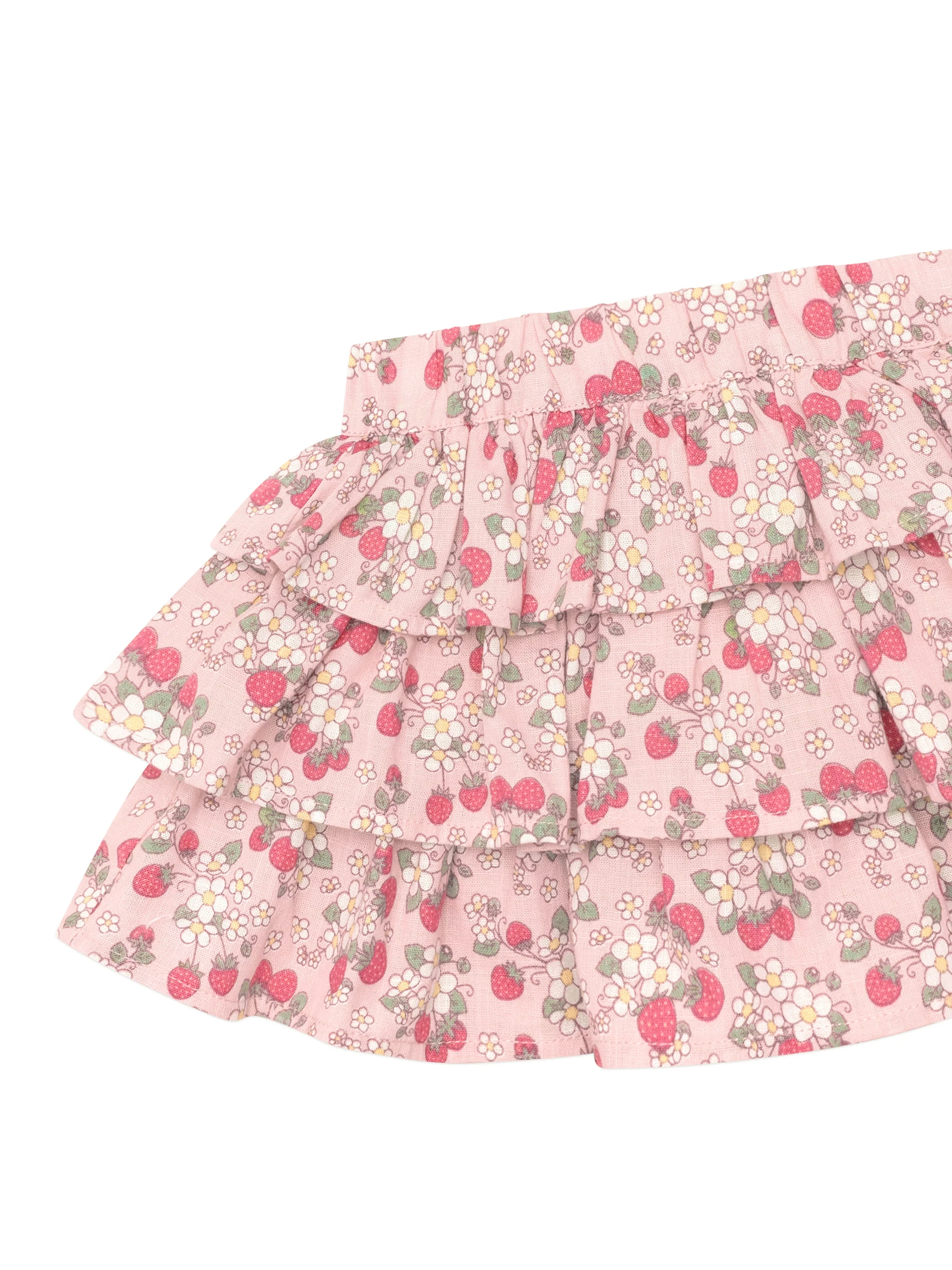 Vintage Strawberry Frill Skirt - Blush - Image 5