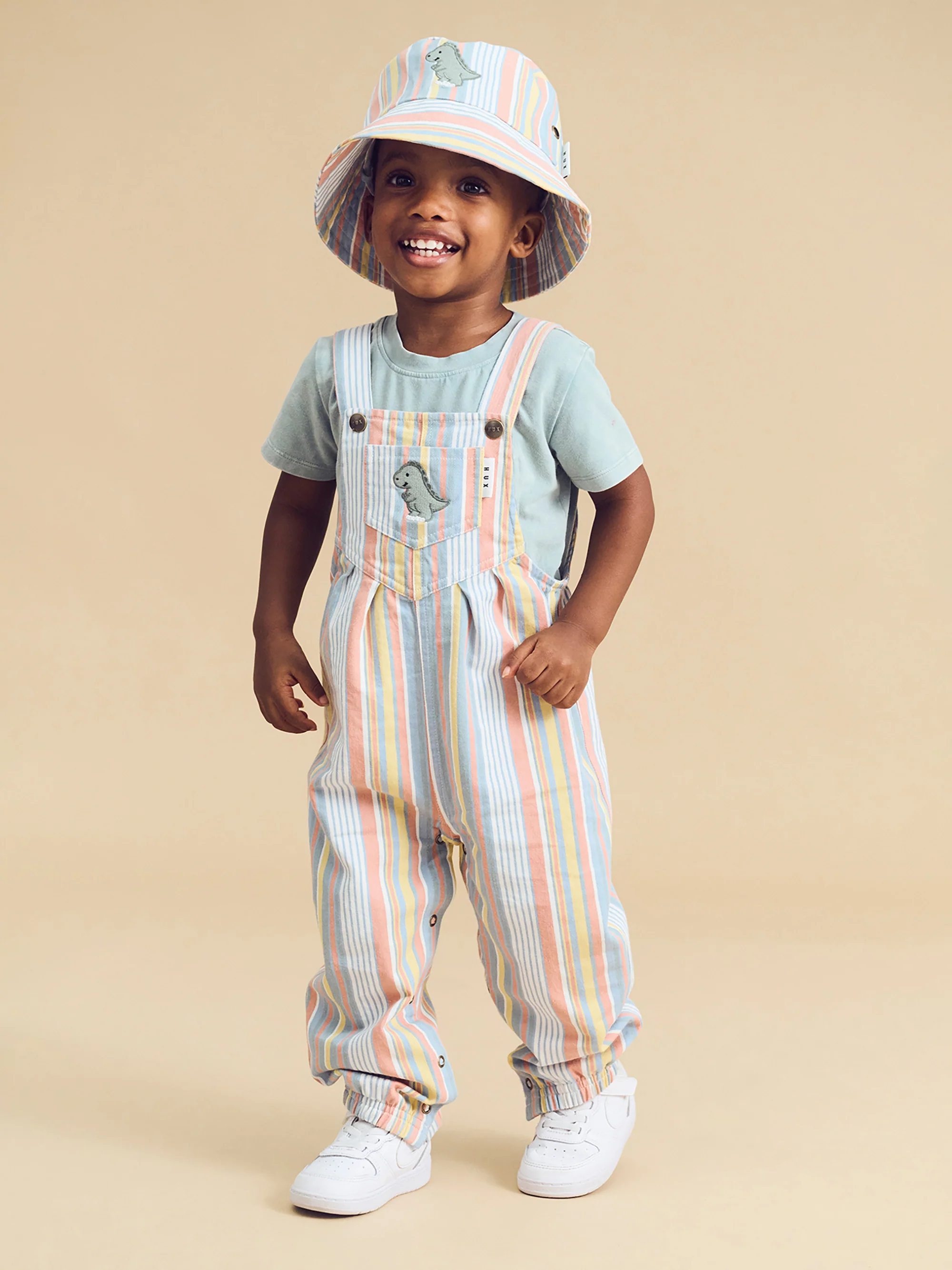 Vintage Stripe Overall - Multi - Image 3