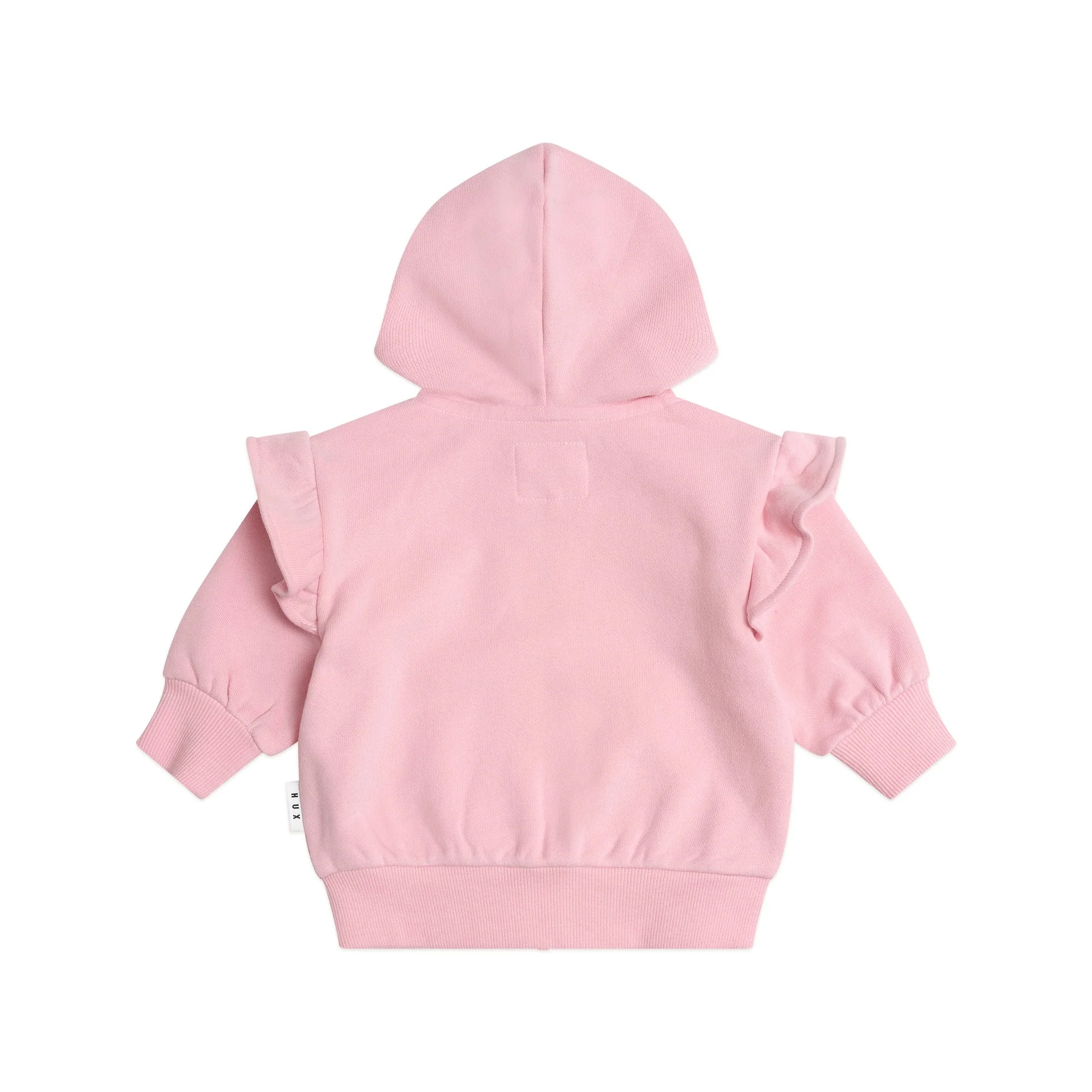 Huxbaby Zip Up Frill Hoodie Apricot - Image 3