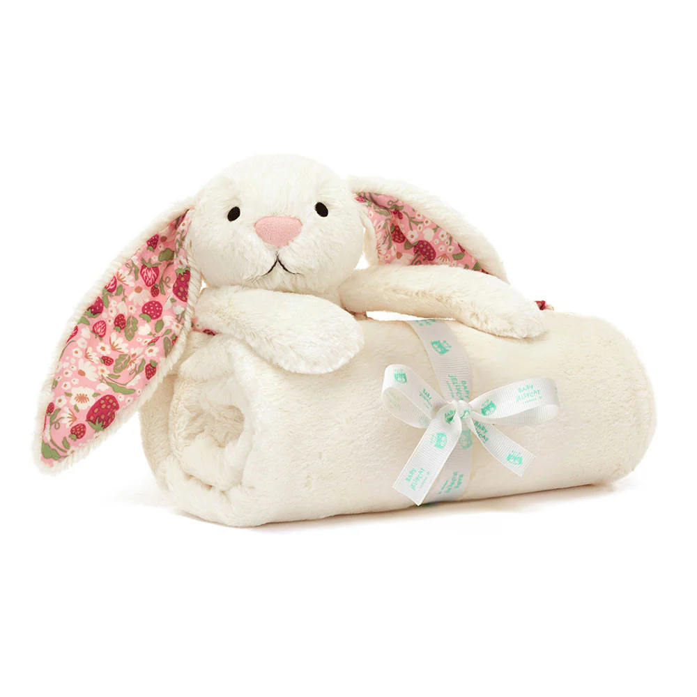 Blossom Cream Bunny 'Berry' Blankie - Image 2