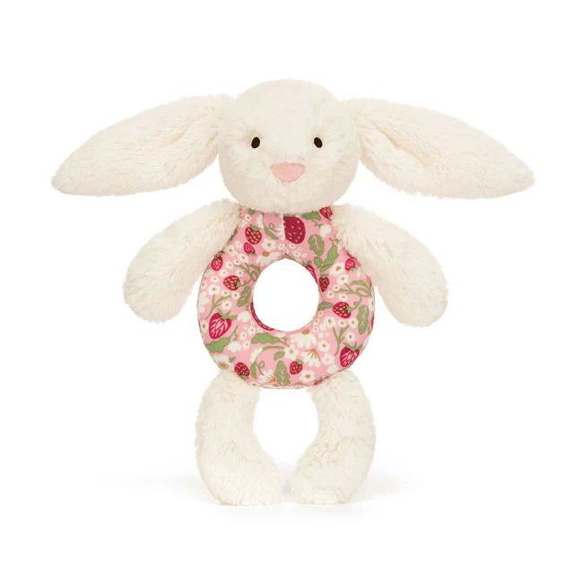 Bashful Bunny Ring Rattle - Blossom Cream - Image 2