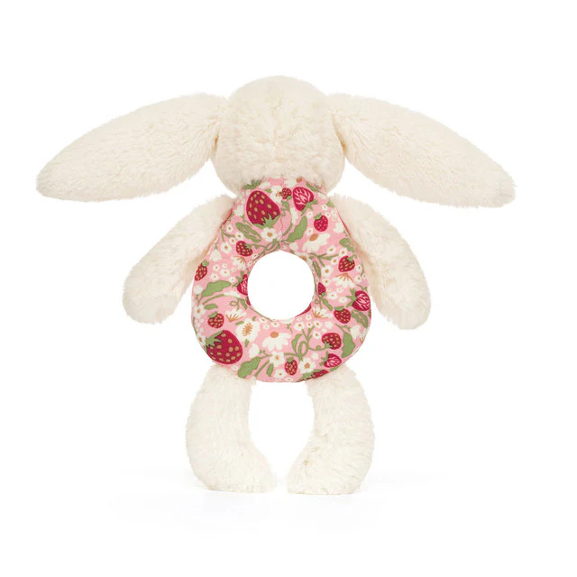 Bashful Bunny Ring Rattle - Blossom Cream - Image 4