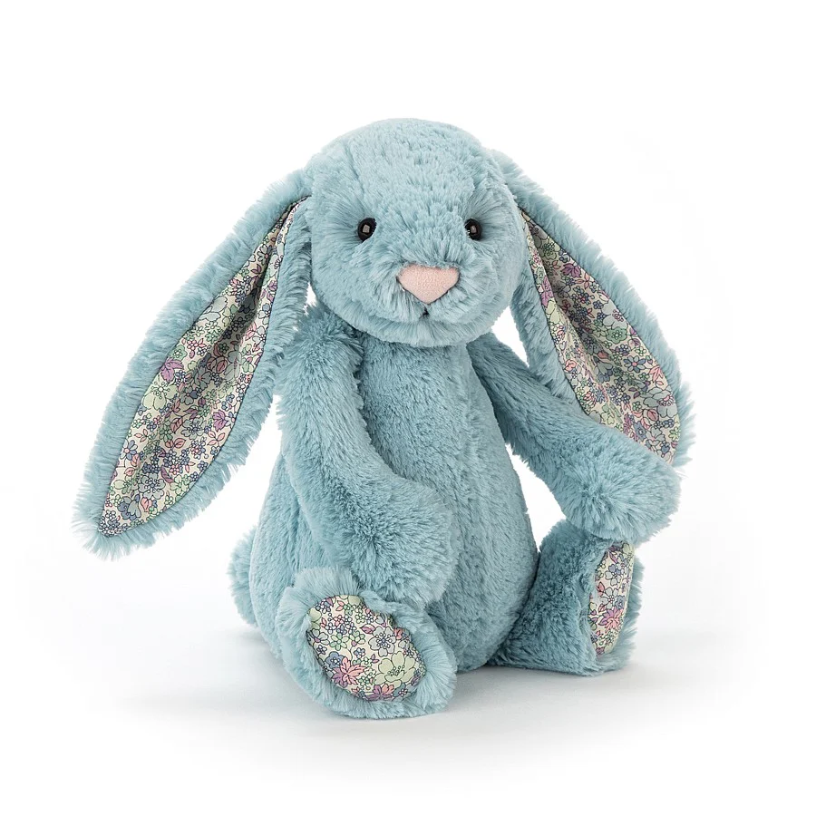 Bashful Blossom Bunny Medium - Aqua