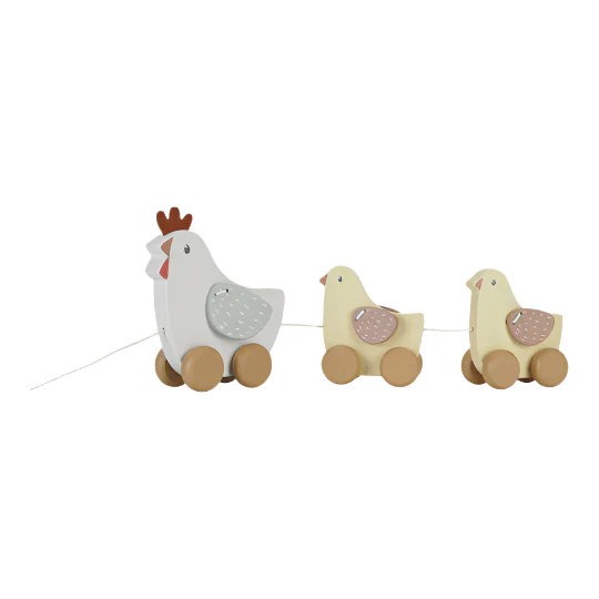Little Farm Pull Along Chickens