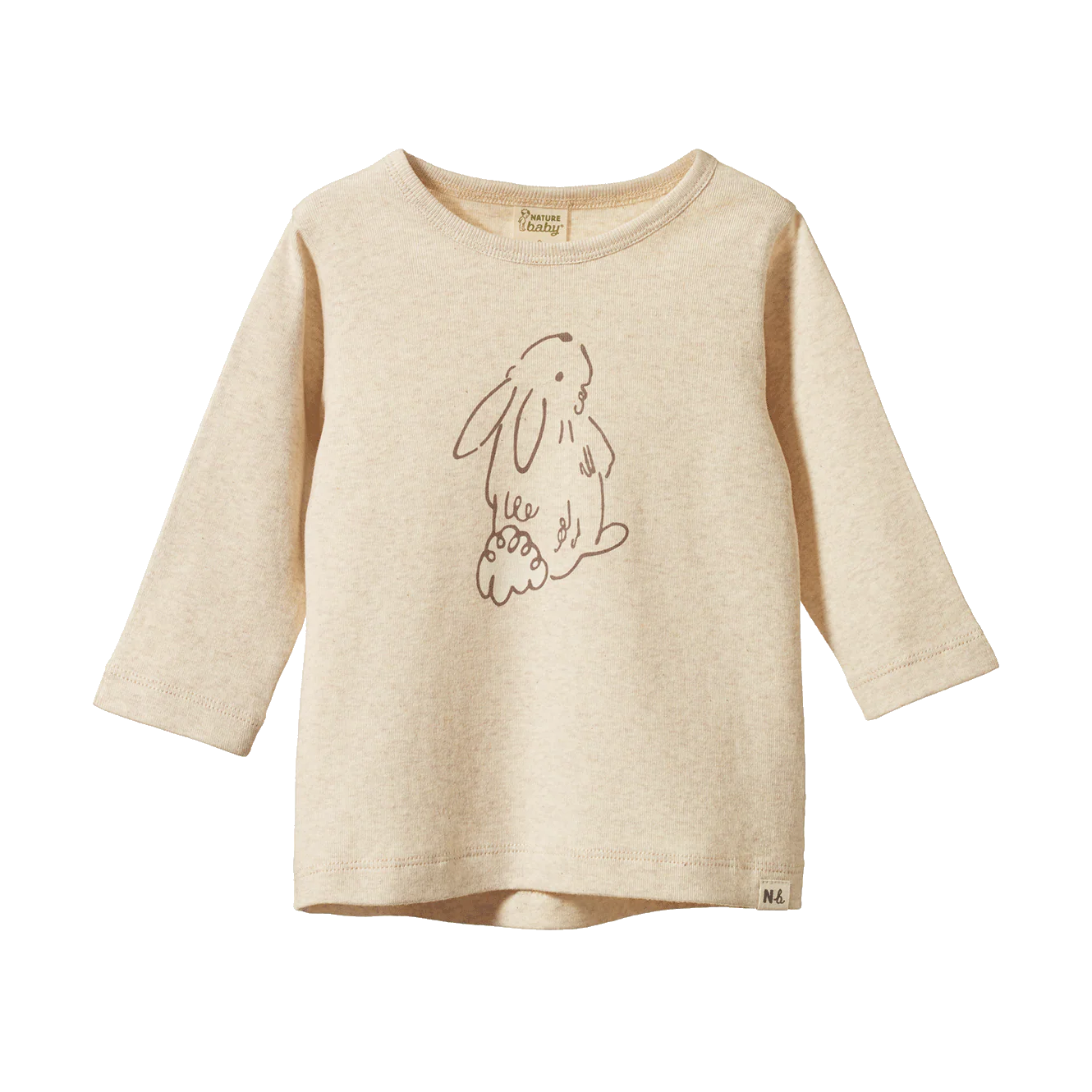 Long Sleeve River Tee - Bramble Bunny Print