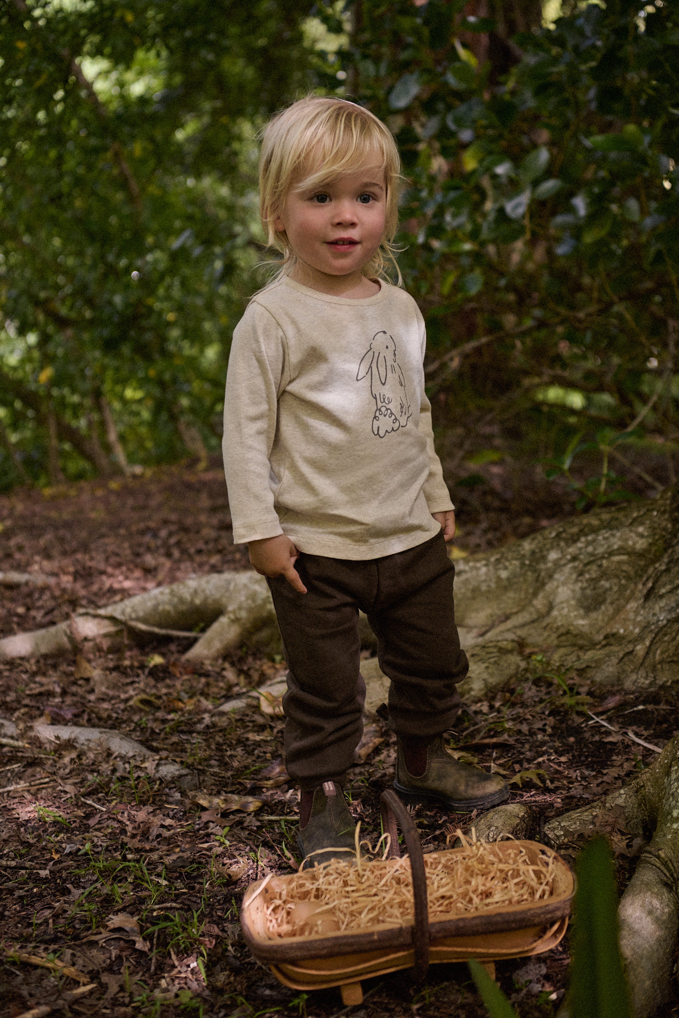 Long Sleeve River Tee - Bramble Bunny Print - Image 3