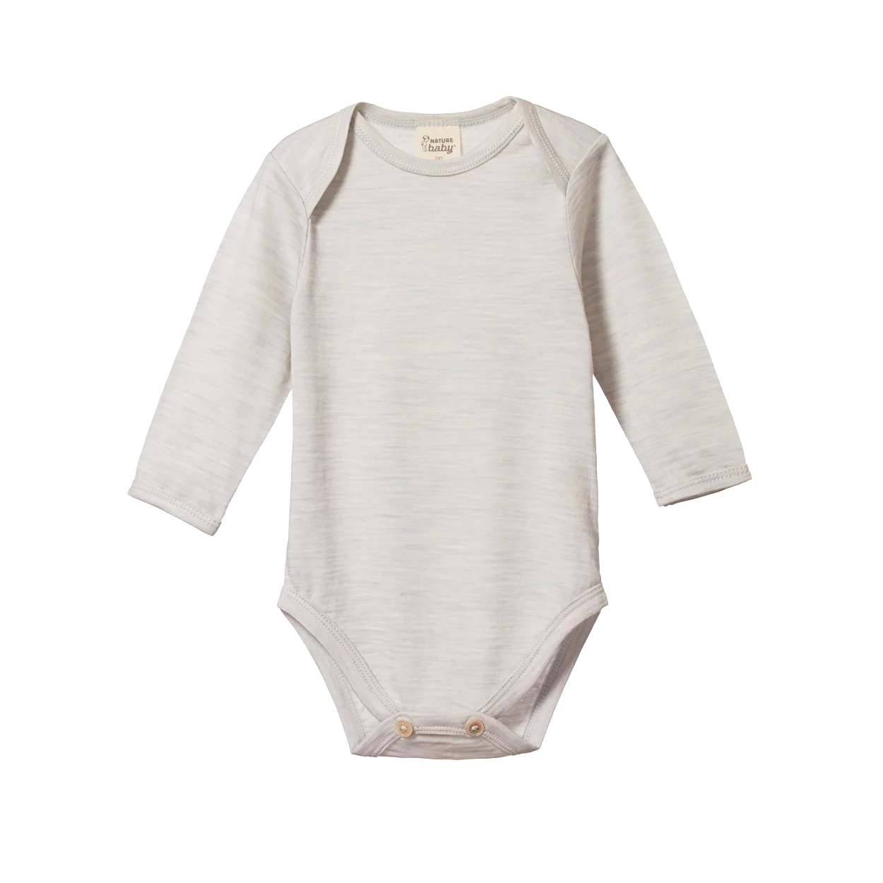 Longsleeve Bodysuit Pointelle Grey Marl