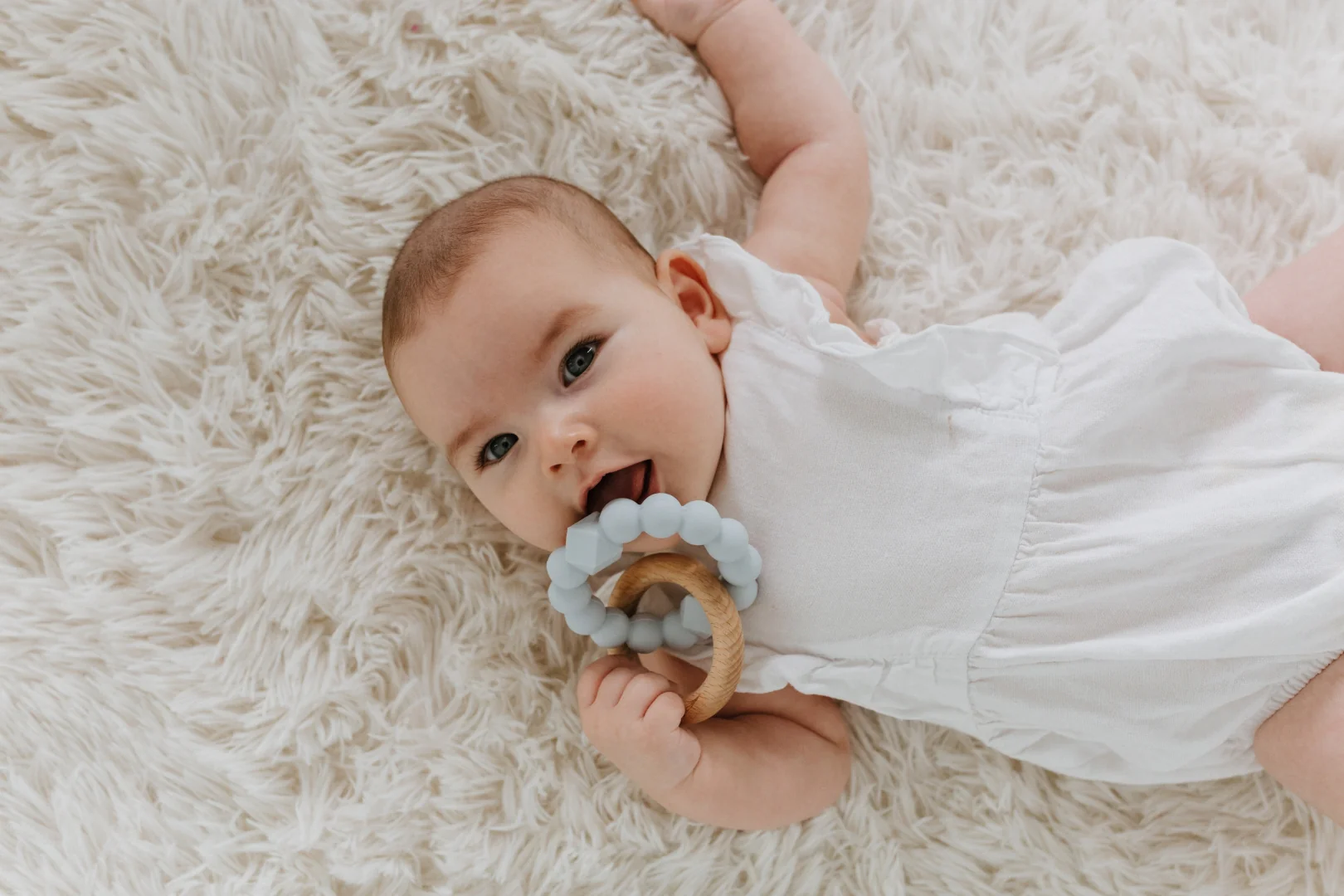 May Gibbs Moon Teether - Soft Blue - Image 2