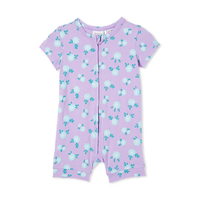 Milky Baby Daisy Zip Romper