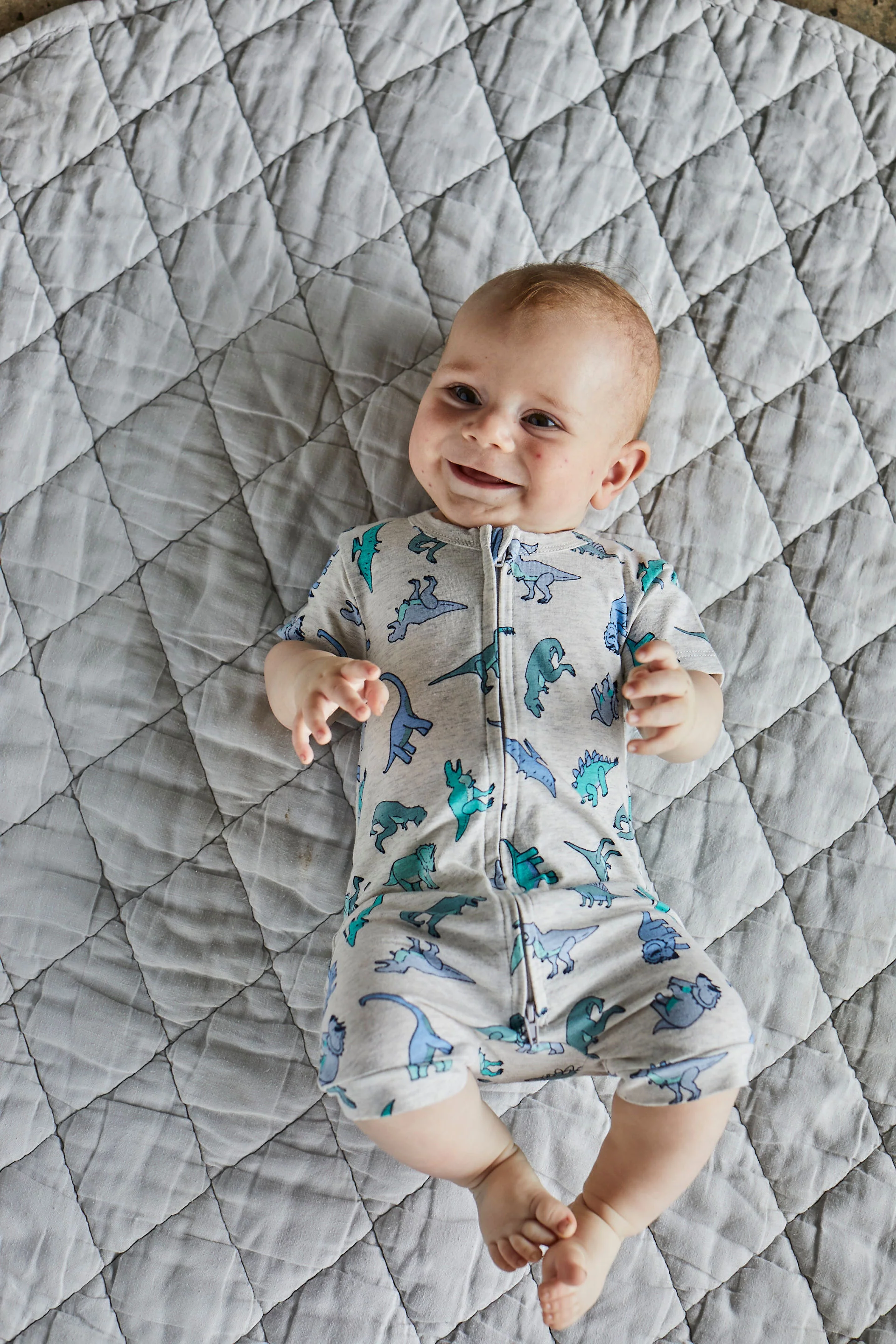 Milky Baby Dinosaur Zip Romper - Image 2